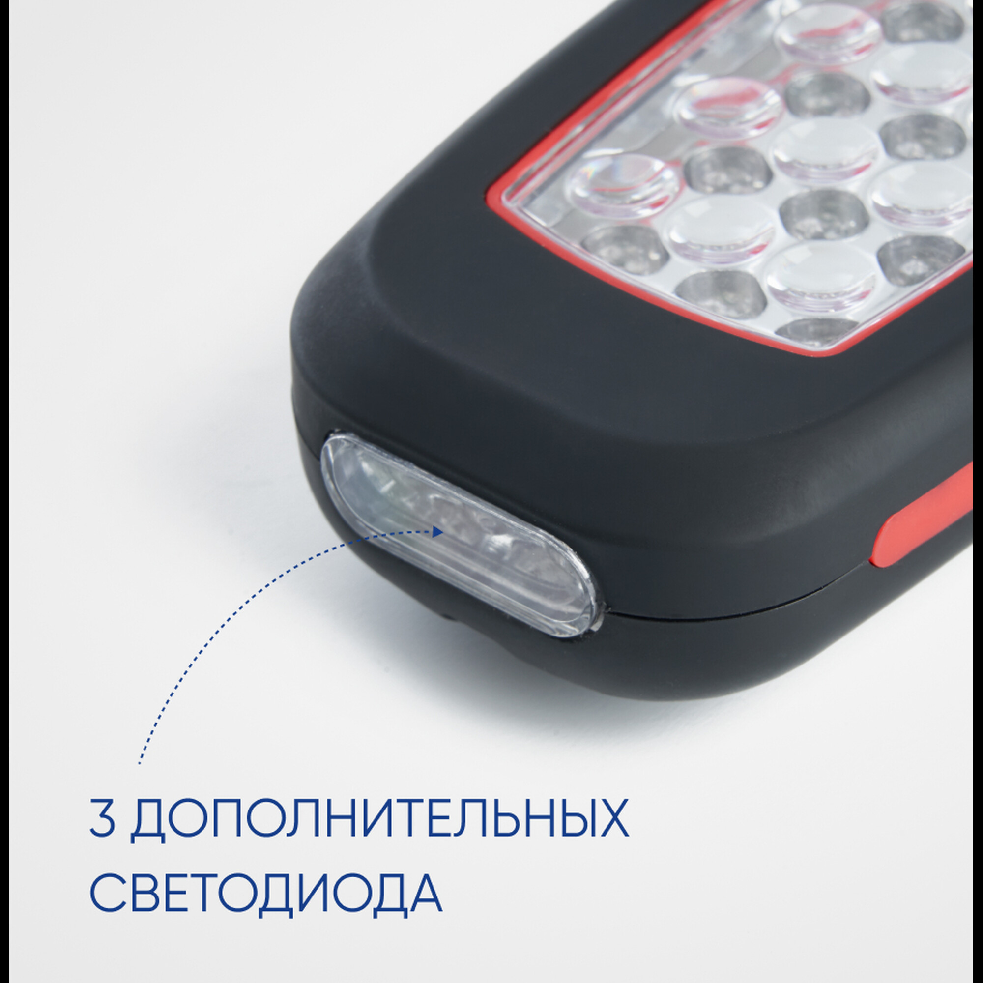 Фонарь рабочий TH2403 на батарейках 3*АА 2W пластик FERON