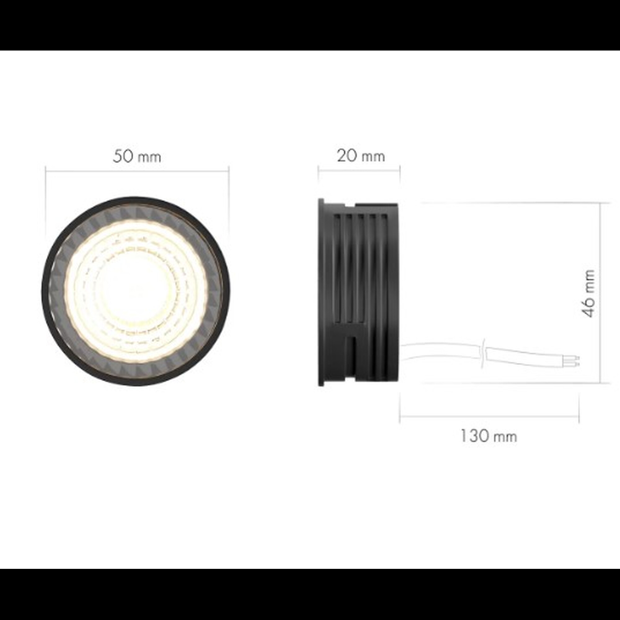 Светодиодный модуль черный керамический корпус DK4000-7W-BK Denkirs
