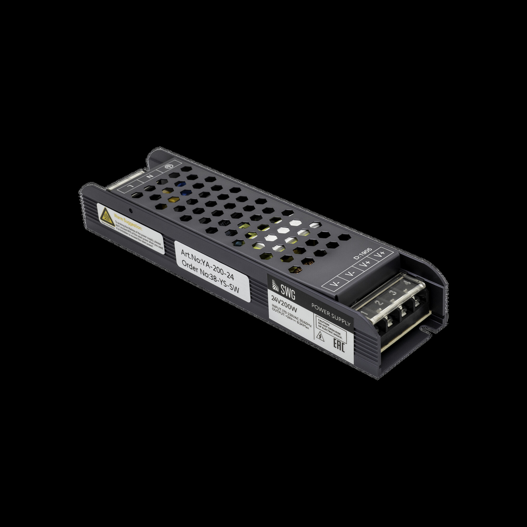 Блок питания LUX компактный, 24В, 200Вт, IP20 SWG