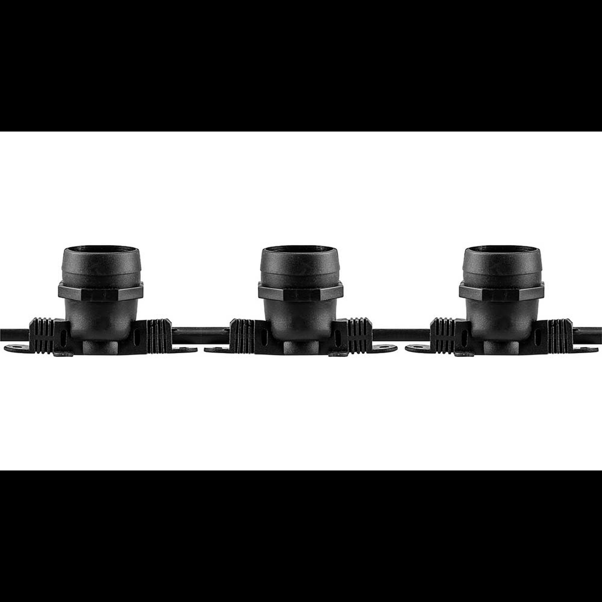 Гирлянда светодиодная Е27 чёрный, шаг 50см, IP65, 8м (3м сетевой шнур), CL50-8 Feron