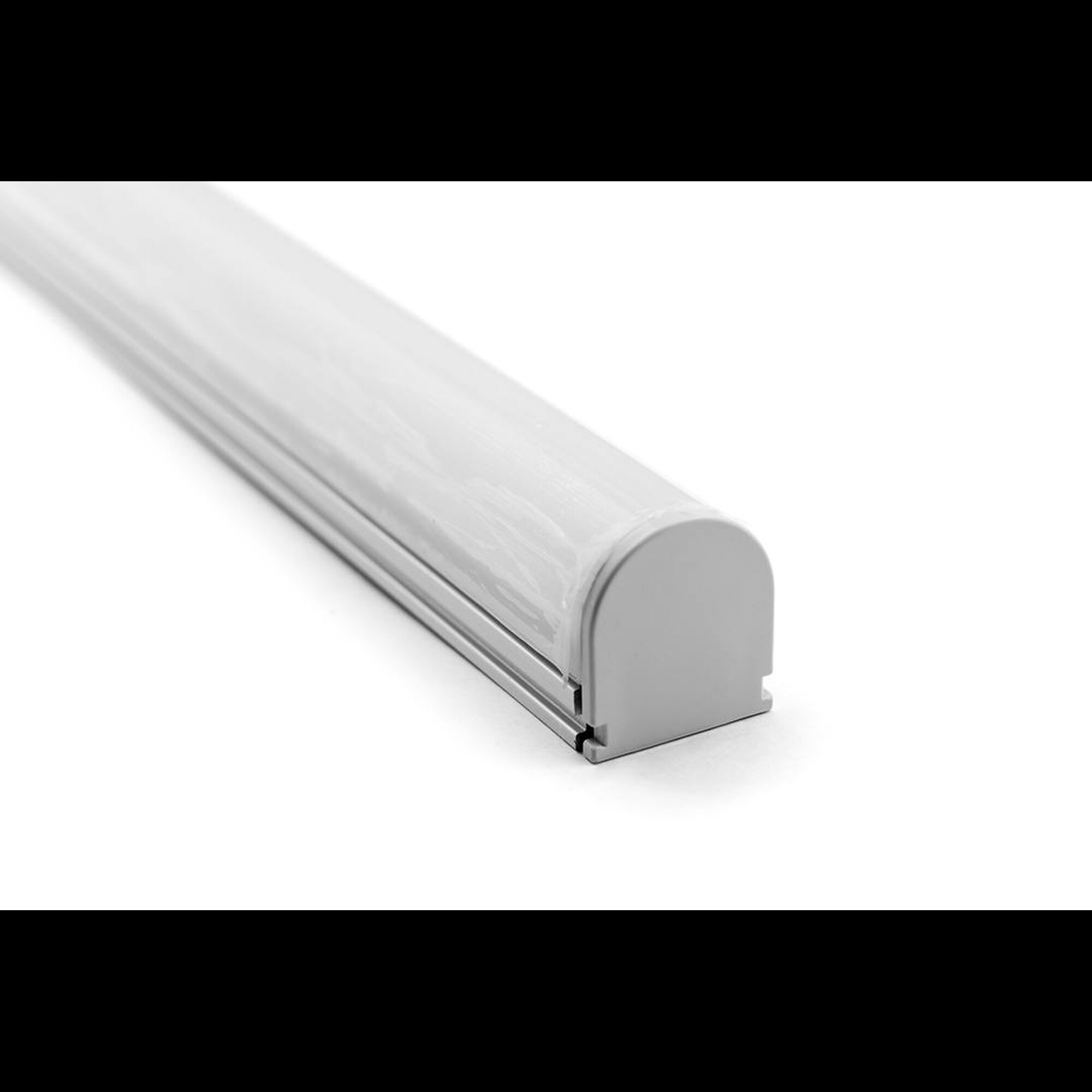 Профиль накладной алюминиевый с полукруглым экраном ROUND SF-2121-RD (2м) (комплект) SWG (распродажа)