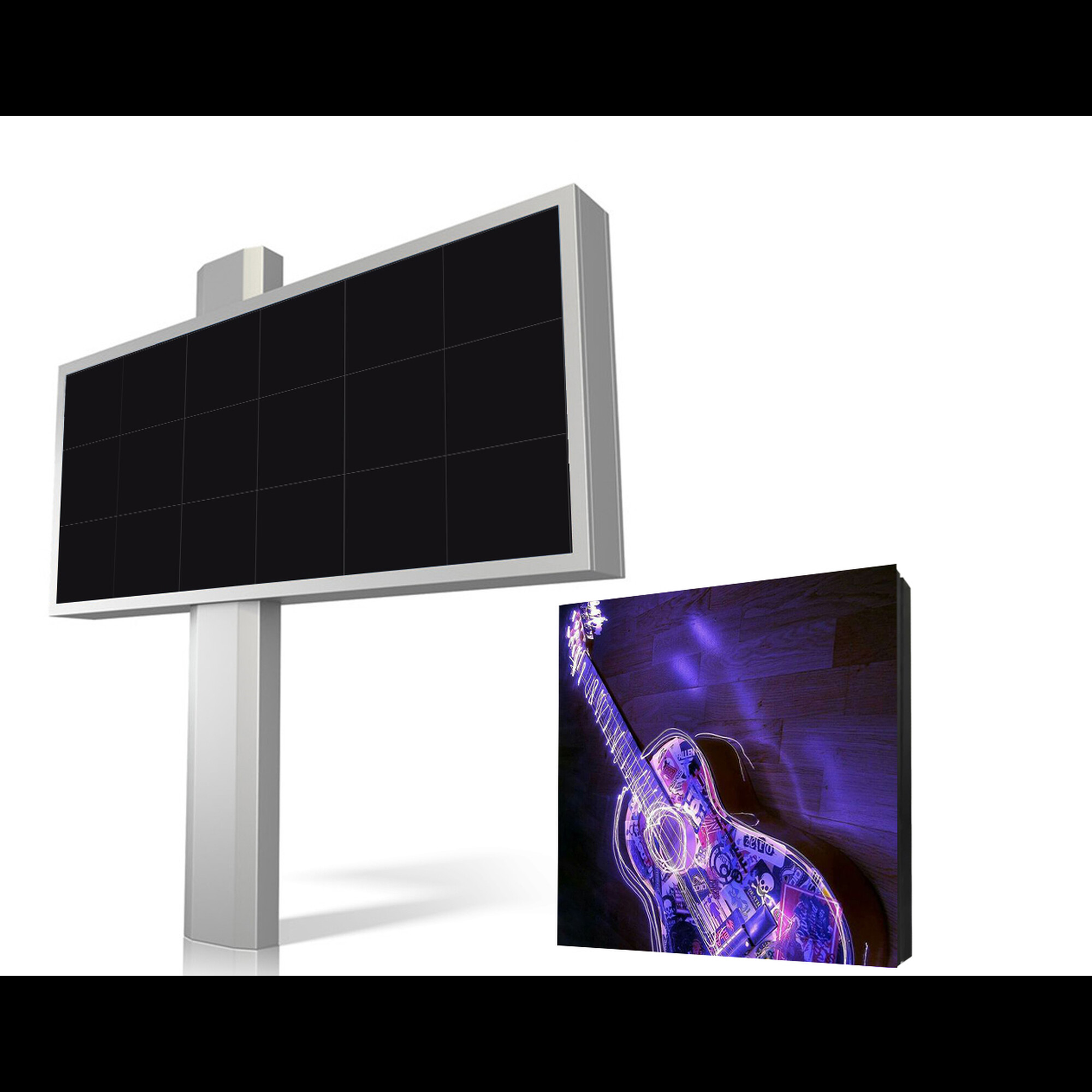 Светодиодный экран уличный Р8 8640*4800мм 45 кабинетов (960*960) SignImpress