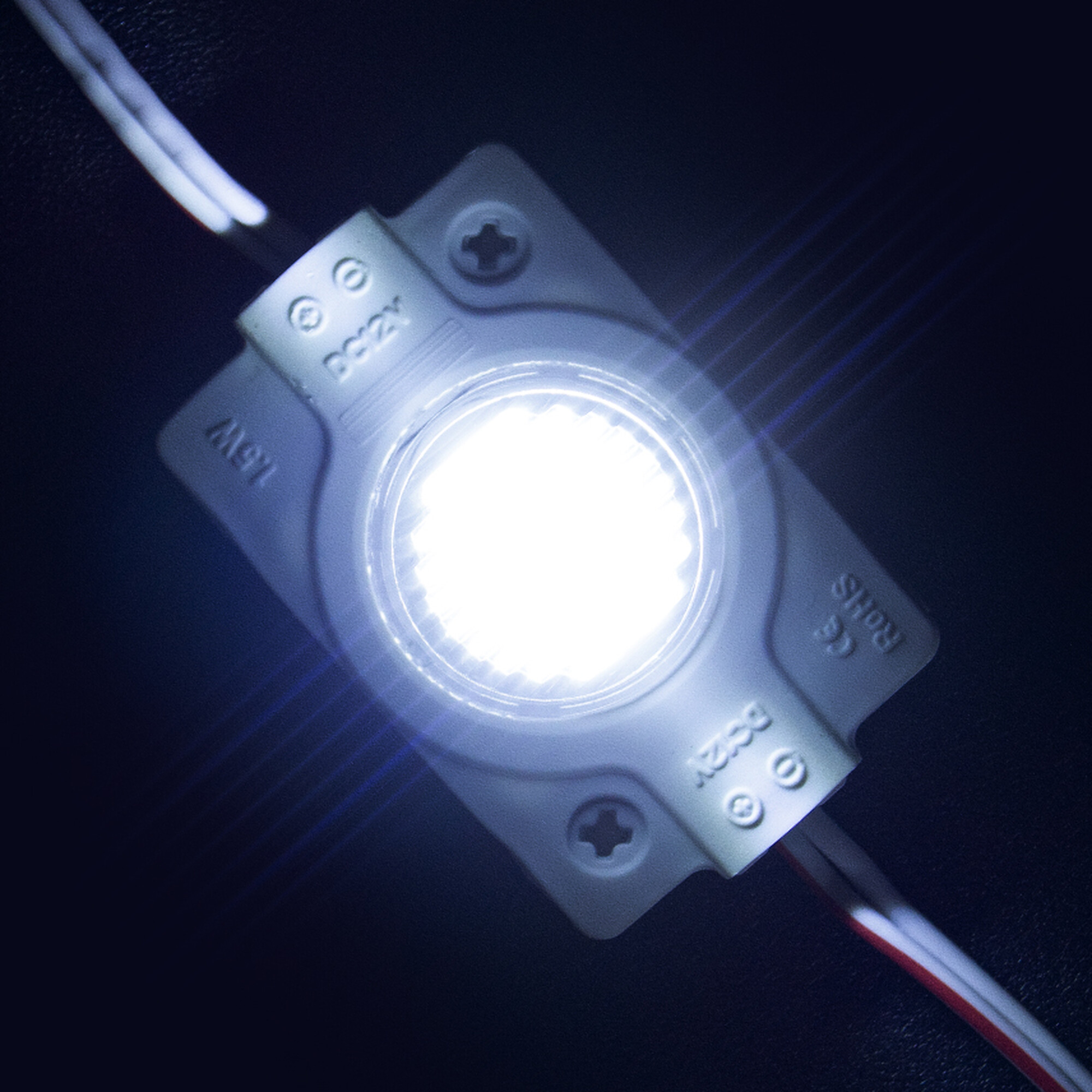 Модуль светодиодный 1 SMD 3030 1,5Вт 120Лм 6000К-6500К (с линзой) -1шт. SignImpress