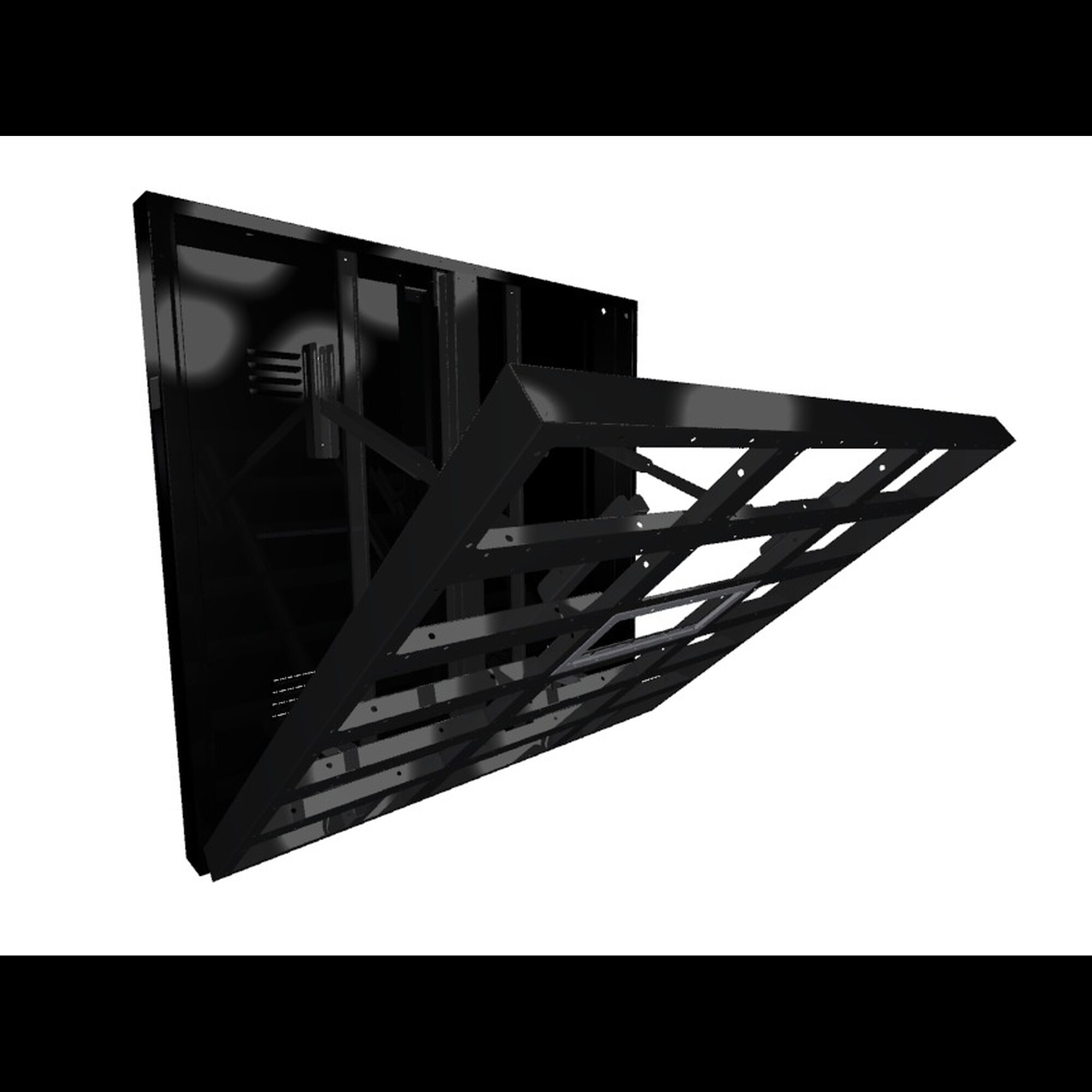 Кабинет металлический фронтальный откидной 960*960