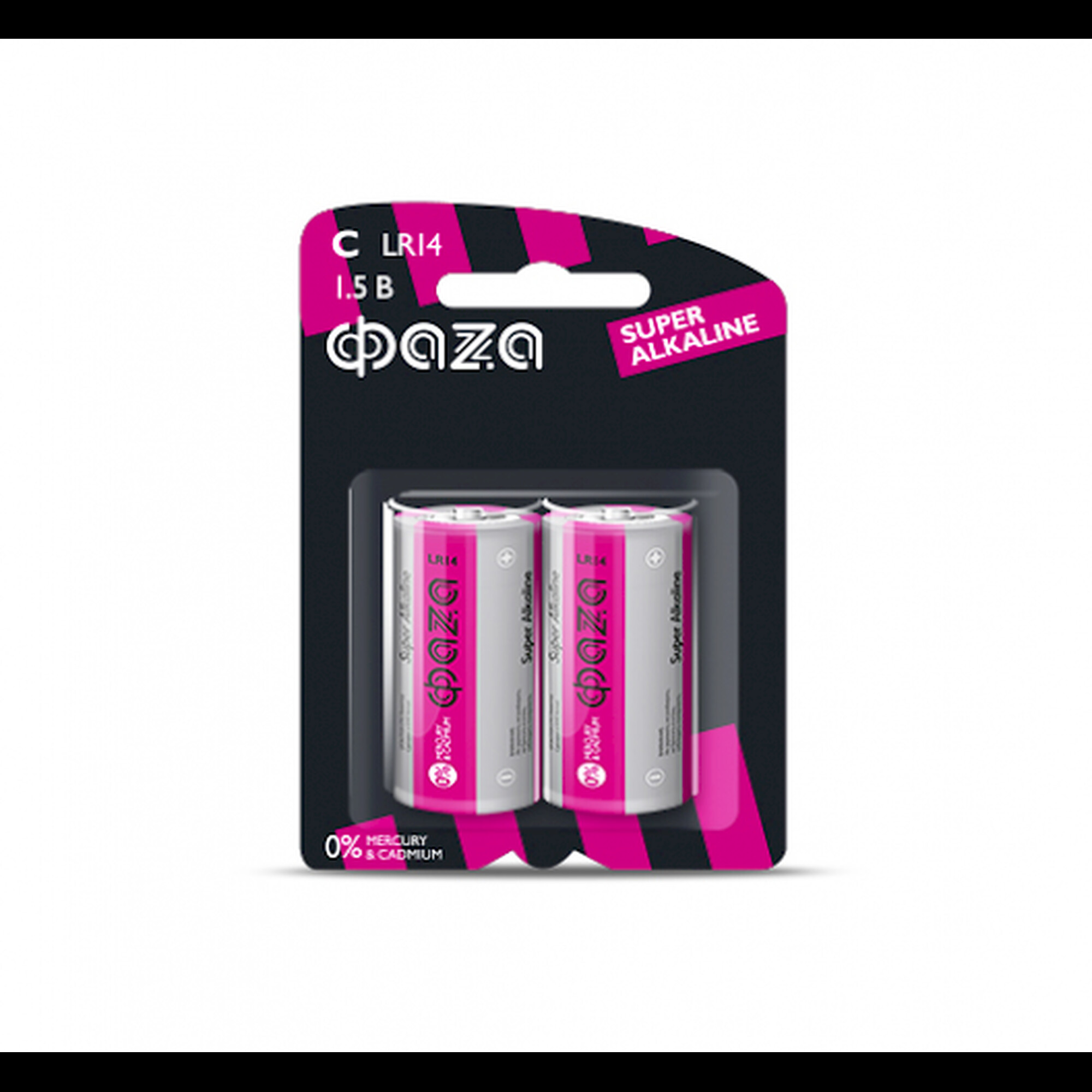 Батарейка щелочная LR14 ФАZА Super Alkaline BL-2 - 1шт.