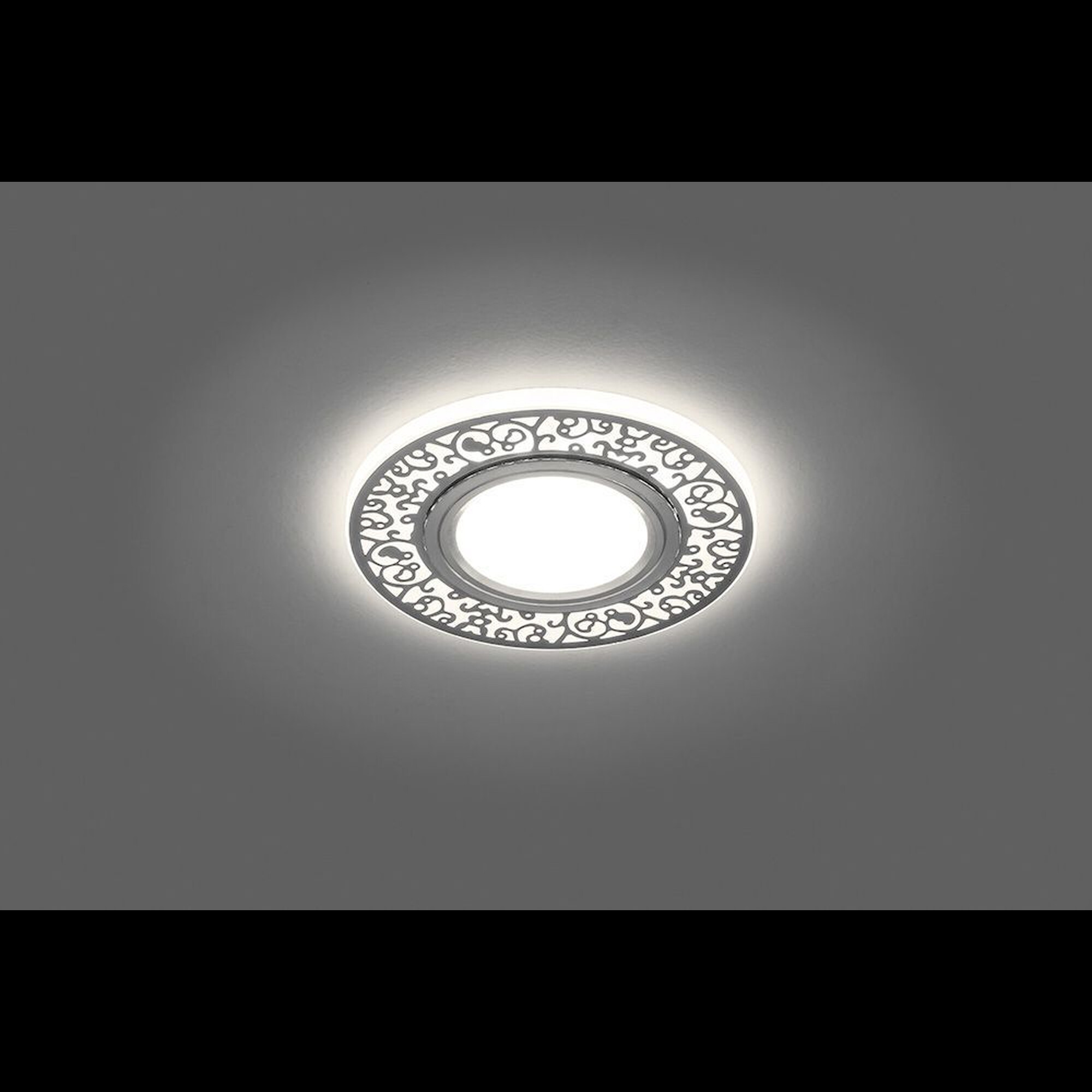 Светильник встраиваемый с белой LED подсветкой CD951 потолочный MR16 G5.3 белый матовый Feron