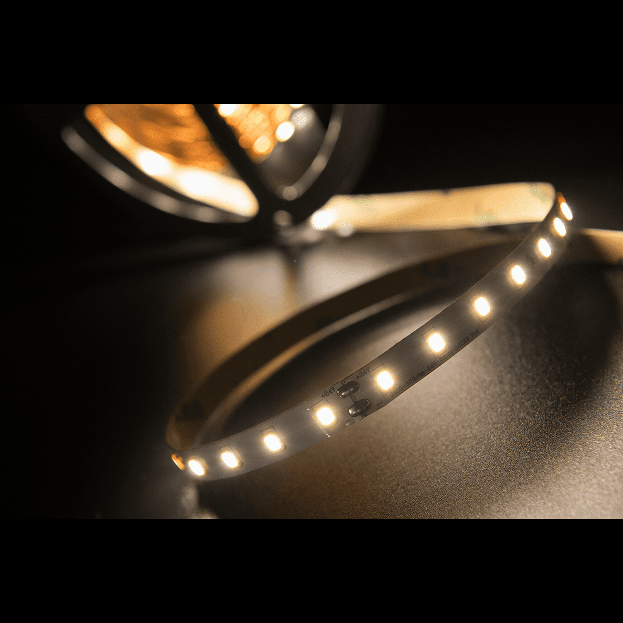 Лента светодиодная ПРО SMD2835 80LED/м 7,2Вт/м 24В IP20 Цвет:Нейтральный белый (1метр) SWG