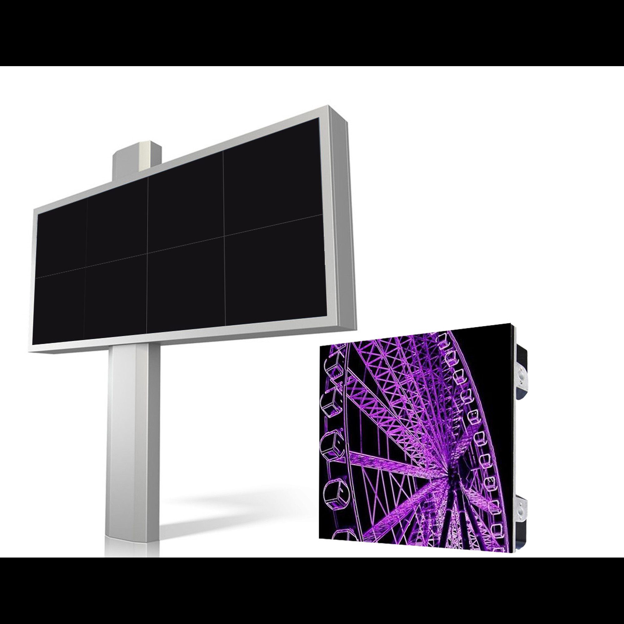 Светодиодный экран интерьерный Р2,5 3840Hz 2560*1280мм 8 кабинетов (640*640) SignImpress