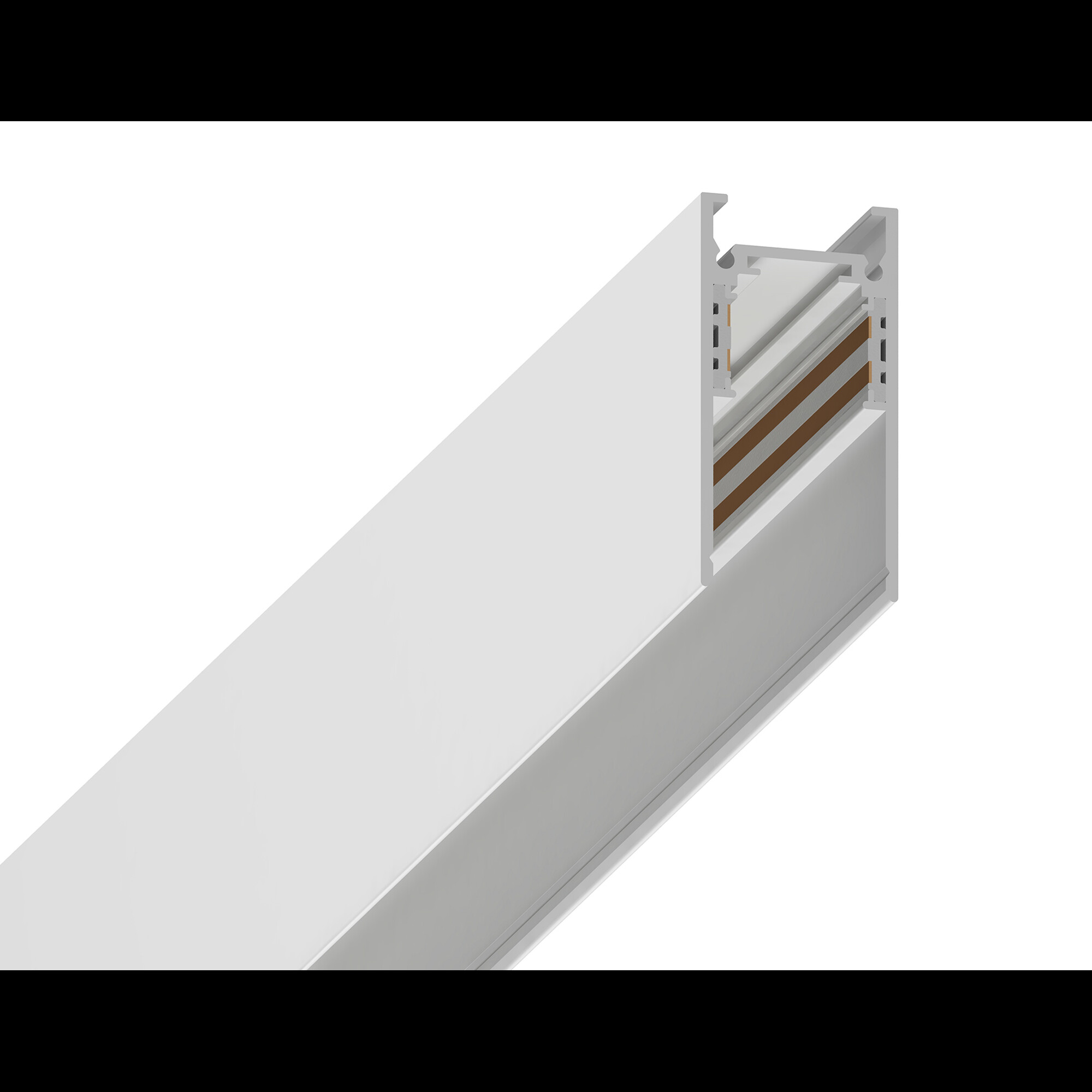 Шинопровод низковольтный накладной/подвесной Magnetic GL3318 WH белый IP20 48V Ambrella light