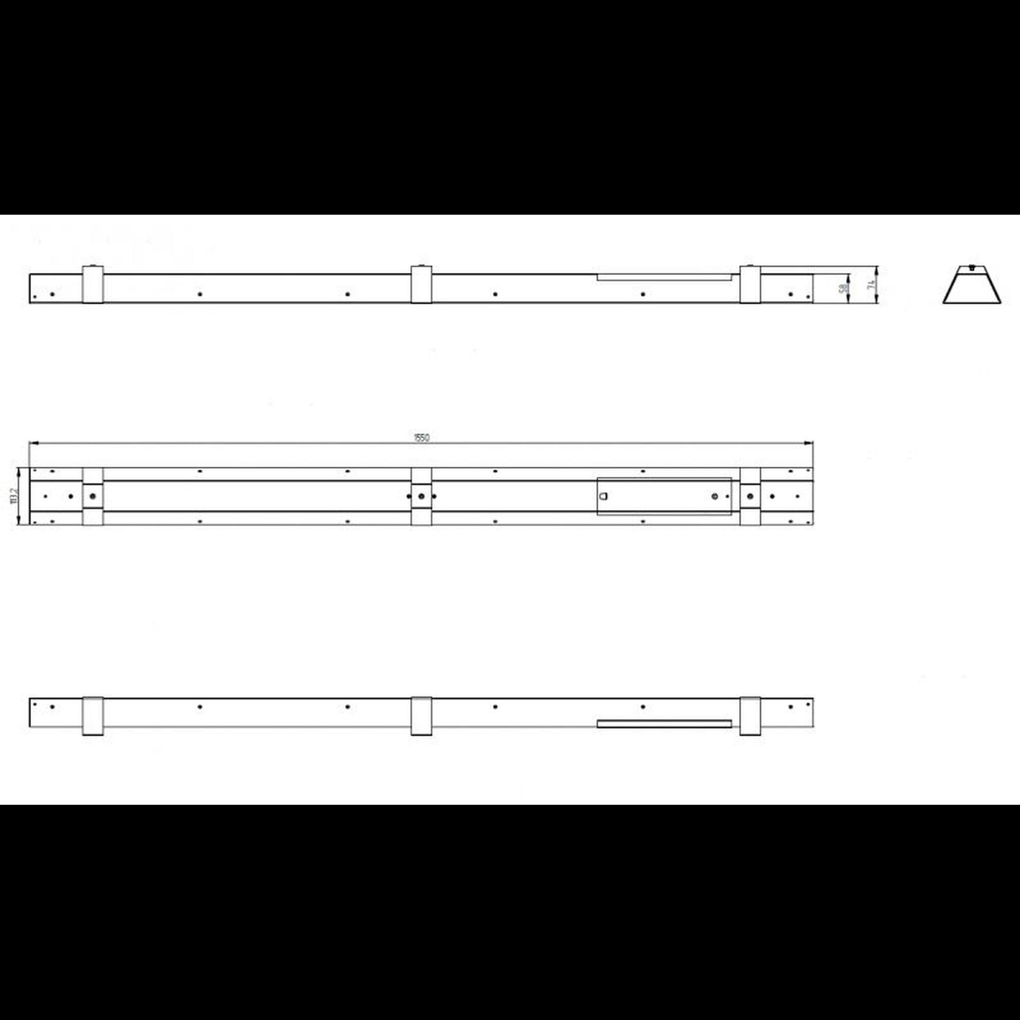 Светильник светодиодный FLL 02-40-850-C90 (40 Вт, 4733 Лм, 1,5 m, 2,7 кг) Ферекс