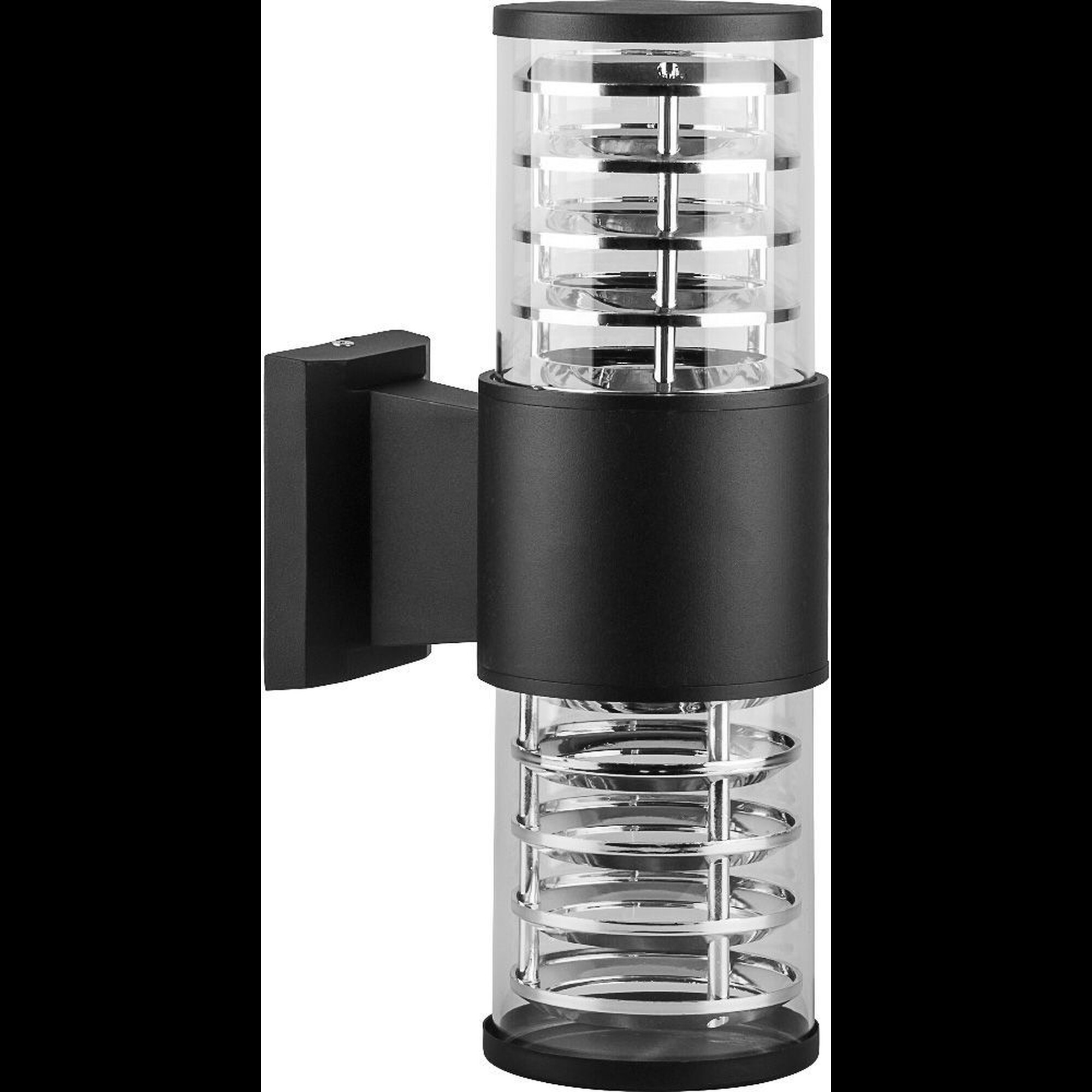 Светильник настенный DH0802 230V без лампы 2*E27, 320*175*108 черный Feron