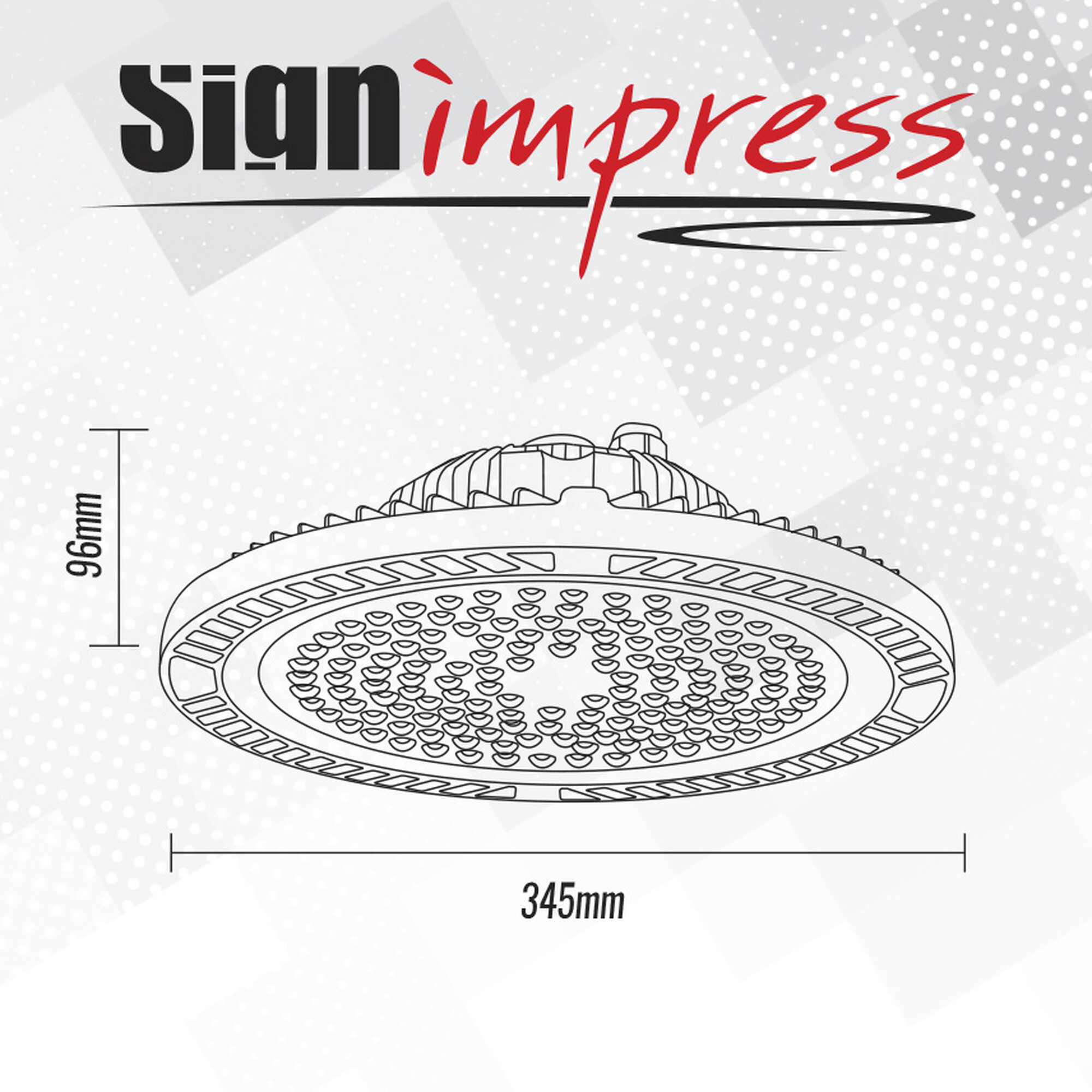 Светильники светодиодный для высоких пролетов FD021 220В 200Вт 5000К 125д 90гр IP65 SignImpress