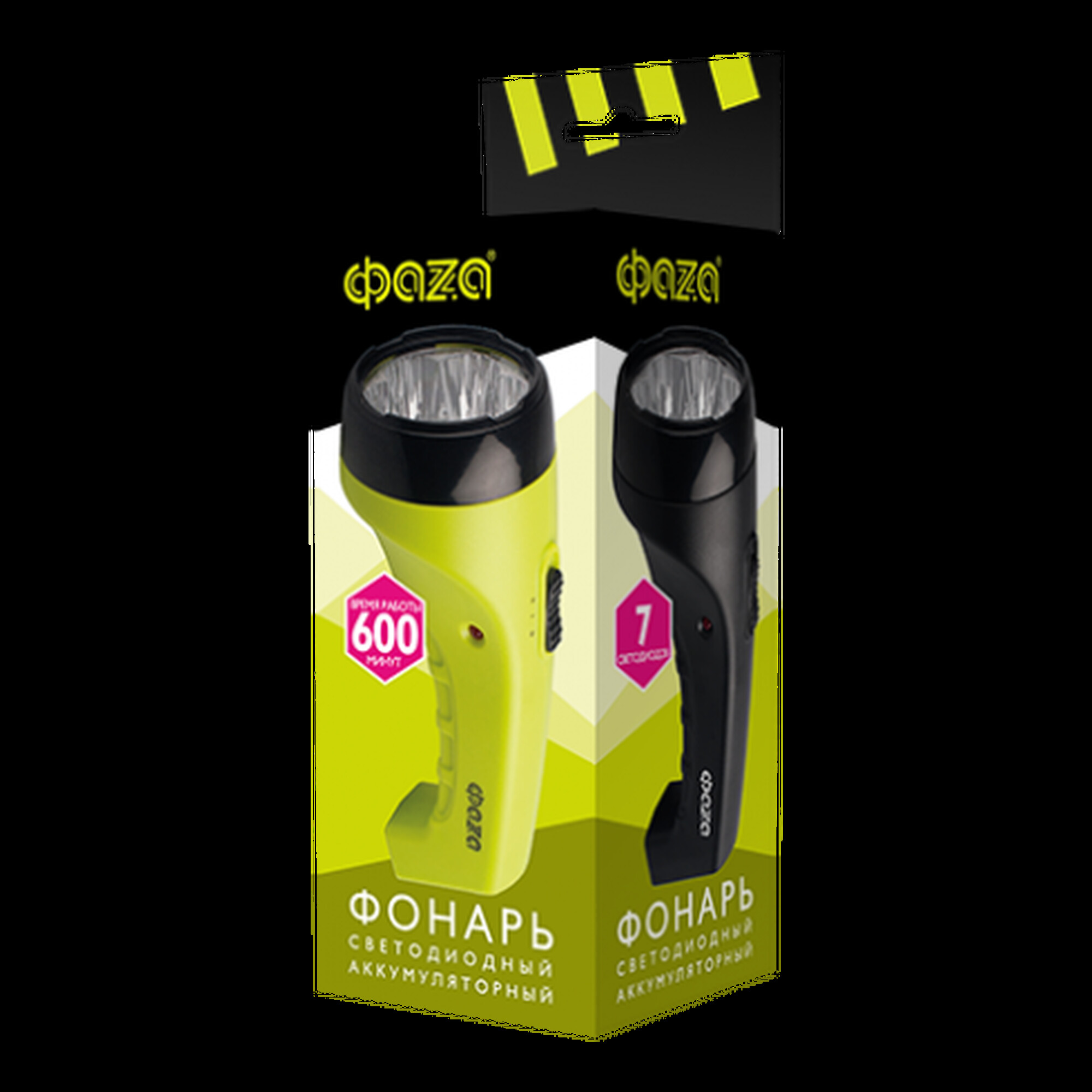 Фонарь акк. ручной ФАZА AccuF2-L07-gn (зел.)