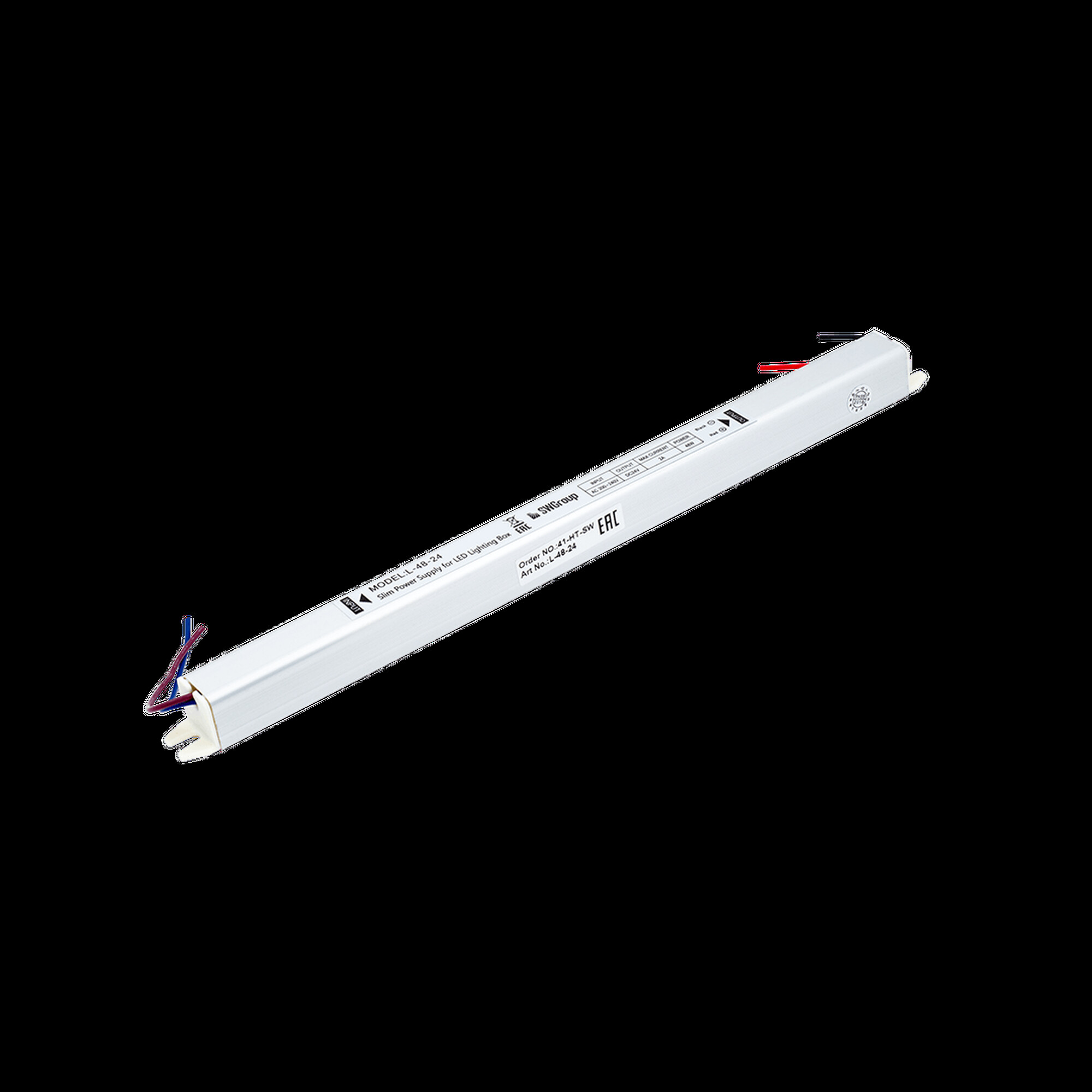 Блок питания сверxтонкий, 48 W, 24V SWG