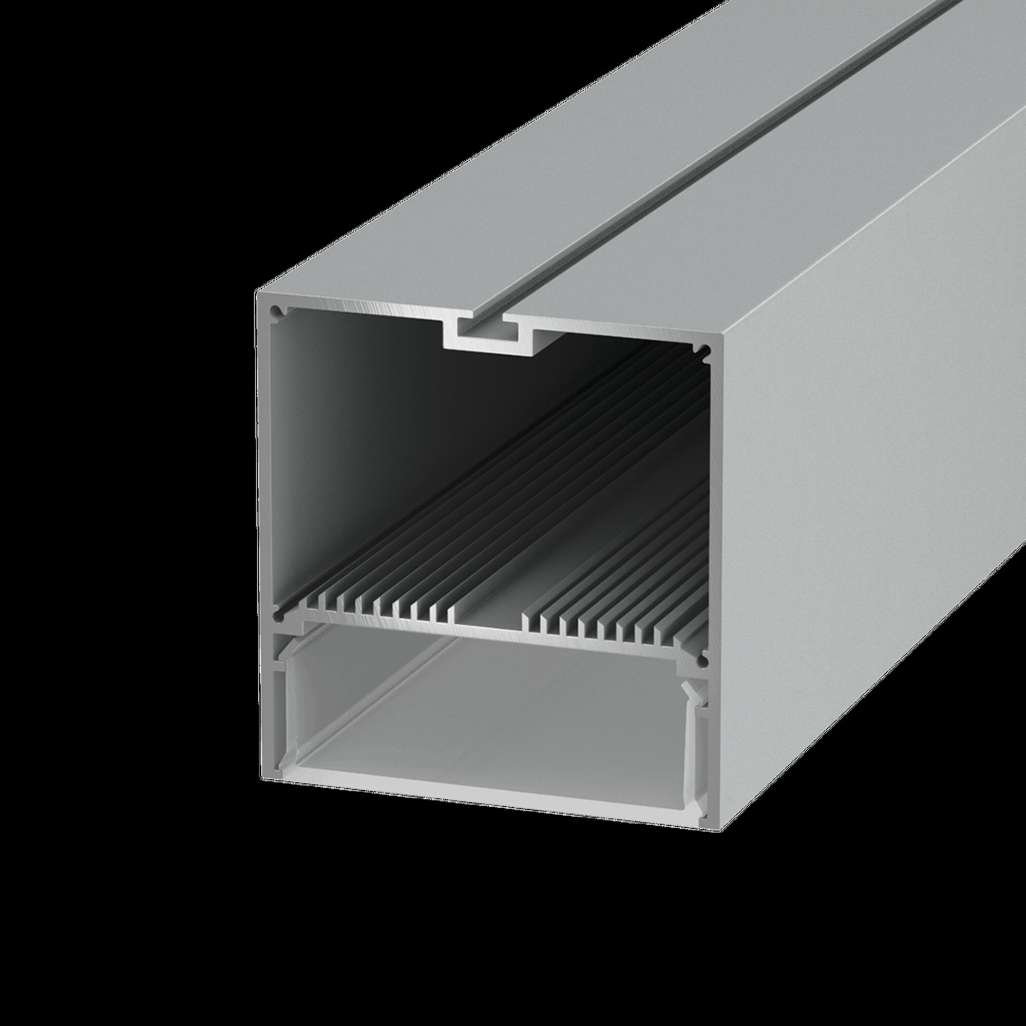 Профиль подвесной/накладной алюминиевый LS.7477 (2.5м) SWG