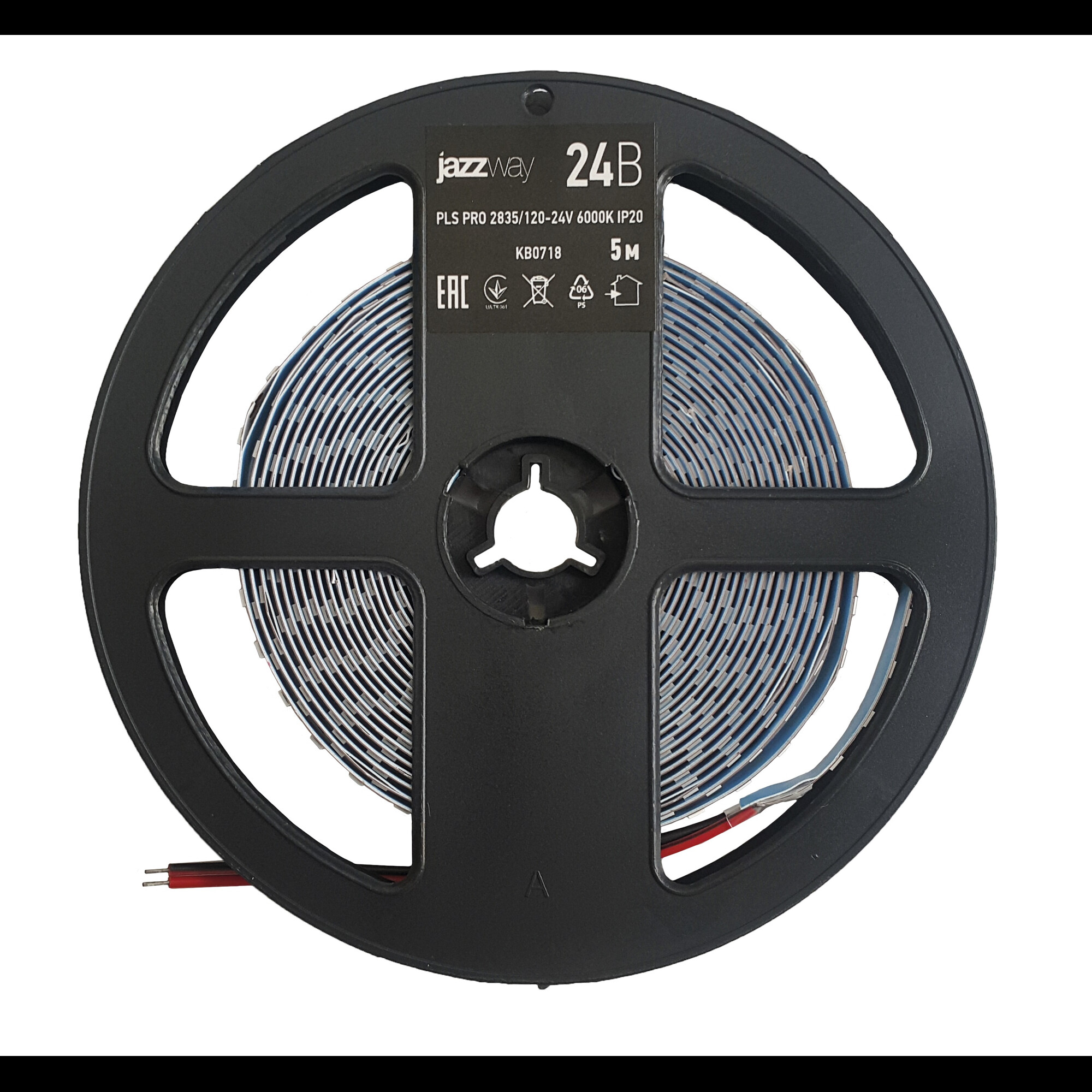 Лента PLS PRO 2835/168-24V - 6000K IP20 5m Jazzway