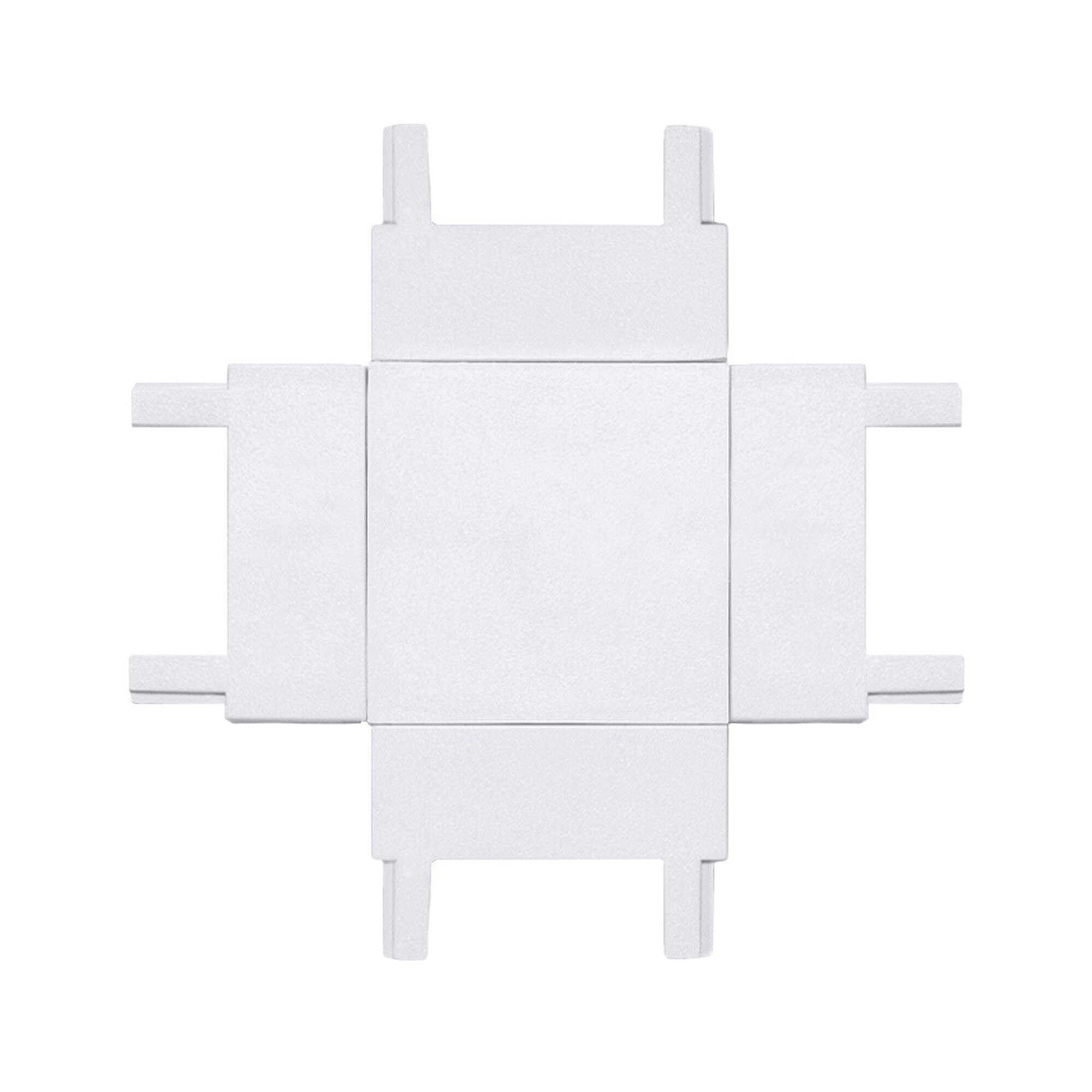 Коннектор X образный к шинопроводу однофазному магнитному Thin Белый SignImpress