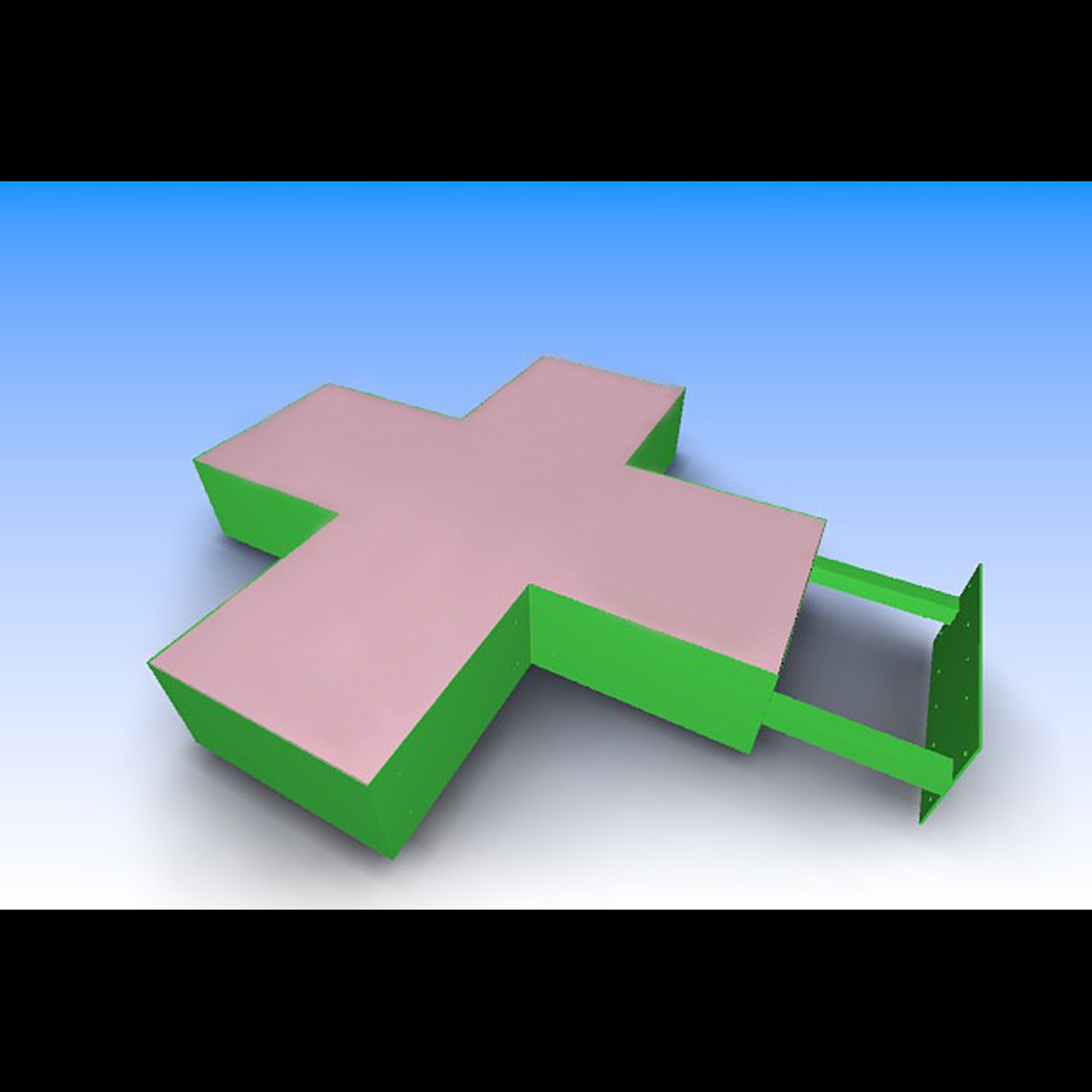 Крест аптечный светодиодный двухсторонний с шагом пикселей 8мм SignImpress