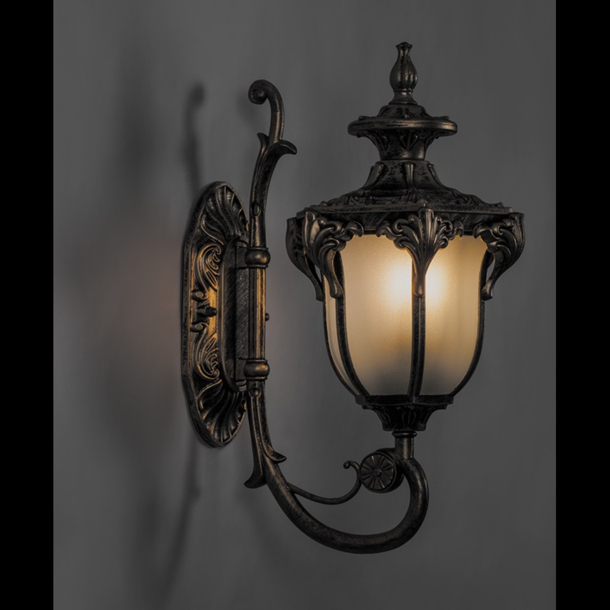 Светильник настенный декоративный PL4041 60W 230V E27 270*175*410мм черное золото Feron