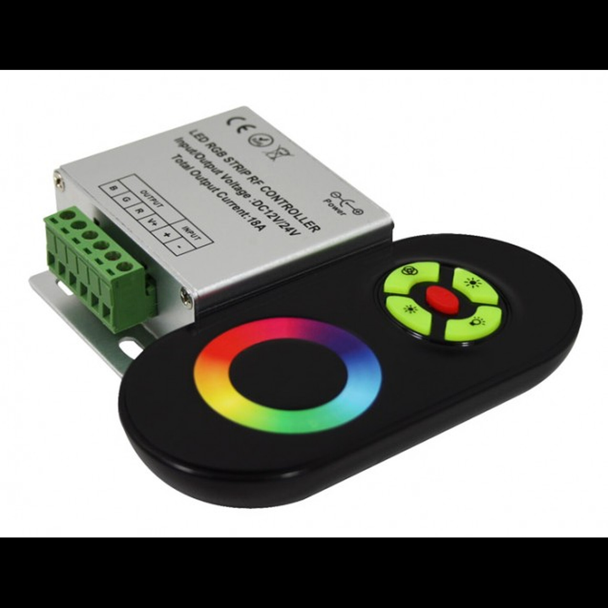 Контроллер RGB PRC-4000HF BL (черный) 12/24V 216/432 Вт Jazzway