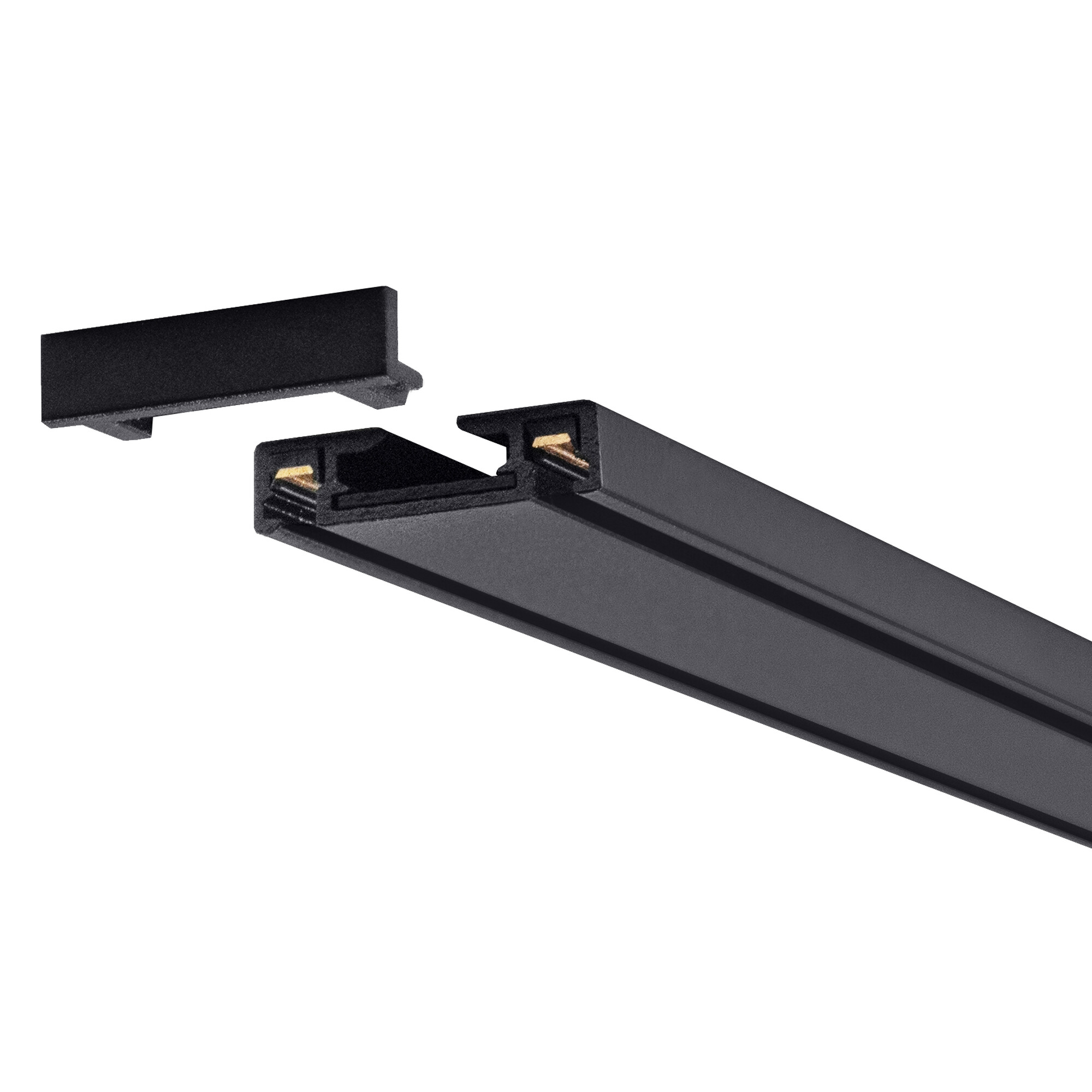 Шинопровод 1фаза накладной Ultra Thin 24/48В для магнитных треков Чёрный 3м SignImpress