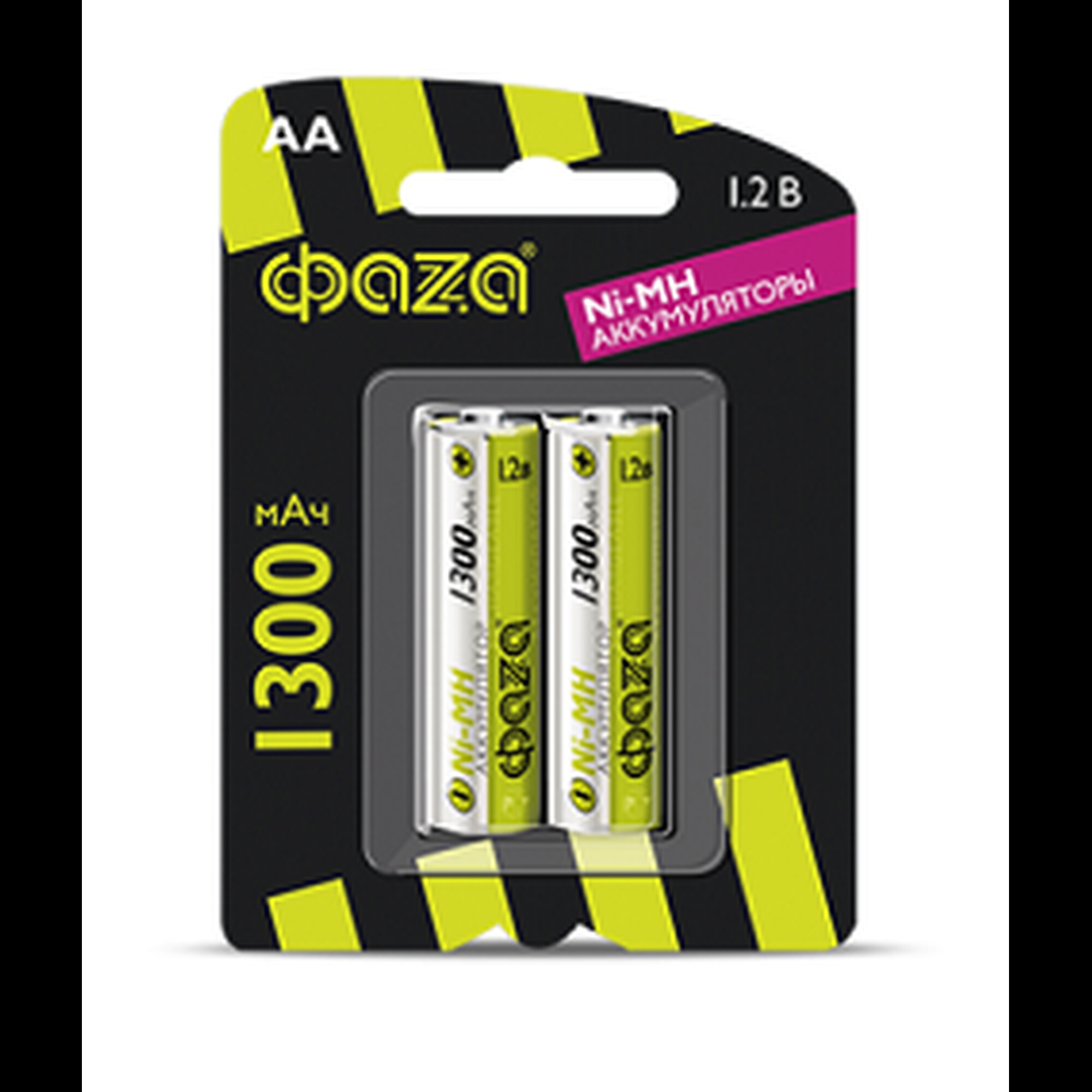 Батарейка акк. ФАZА AA 1300мАч BL-2 - 1шт.