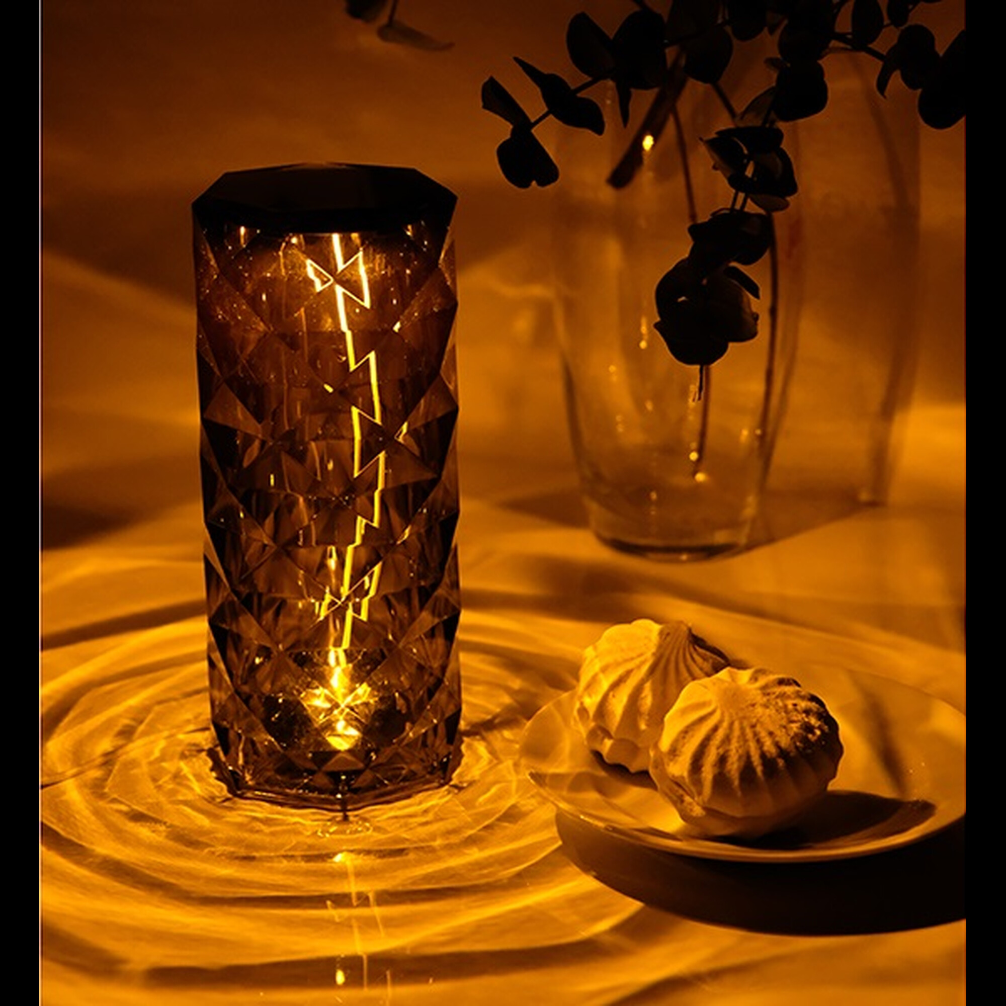 Светильник ФАZА CTL3-USB Настольный черный кристалл