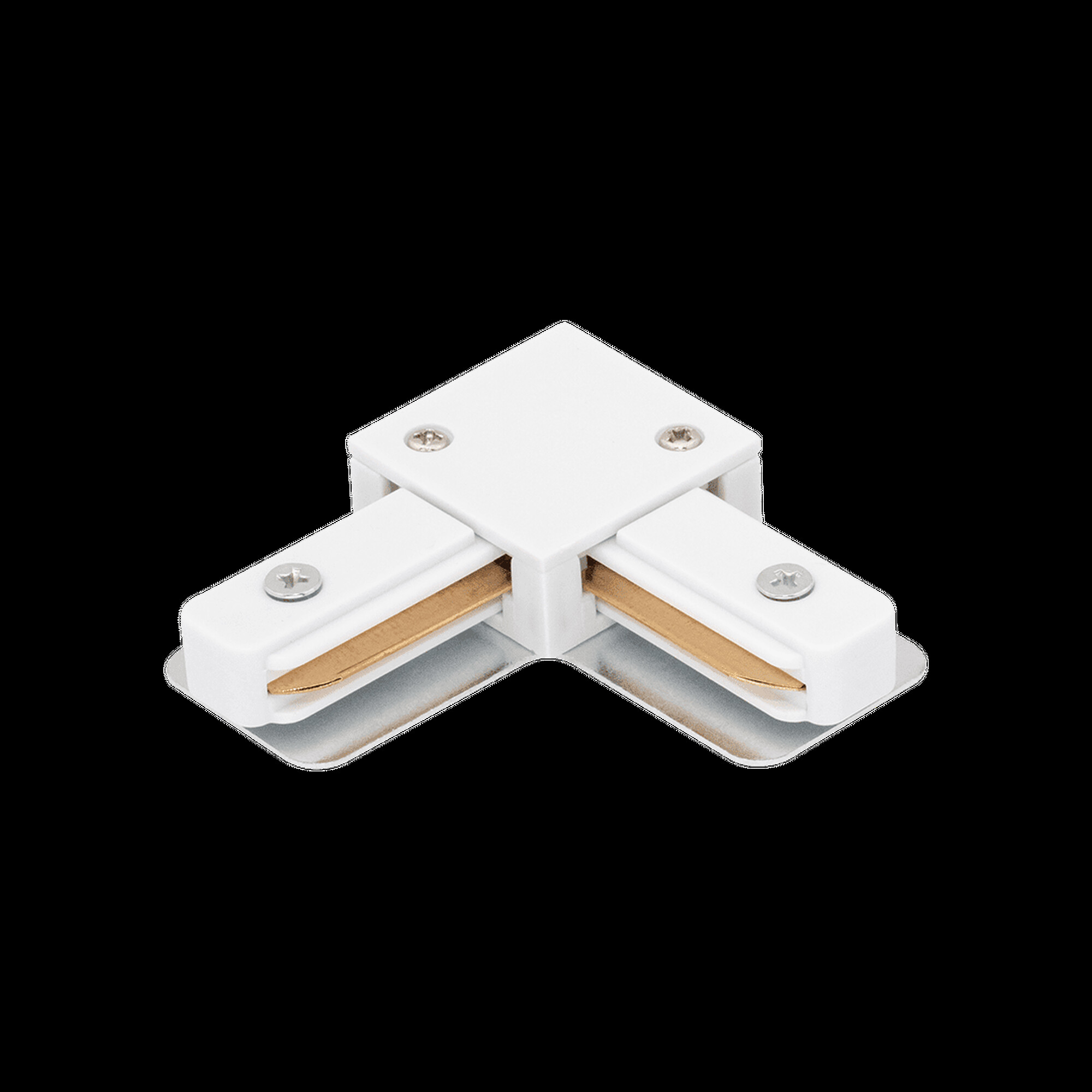 LD1001 коннектор угловой для шинопровода, белый Feron