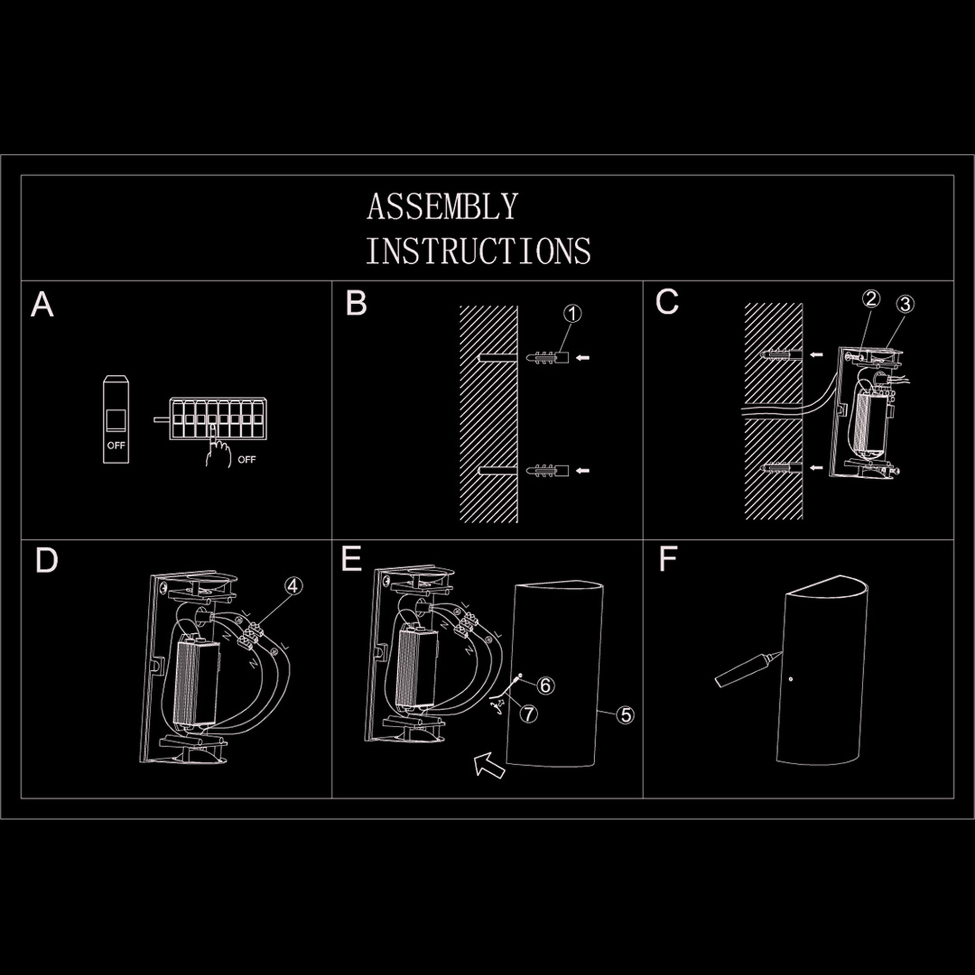 Светильник настенный TUBE, Белый, 6Вт, 3000K, IP20, GW-6805-6-WH-WW SWG