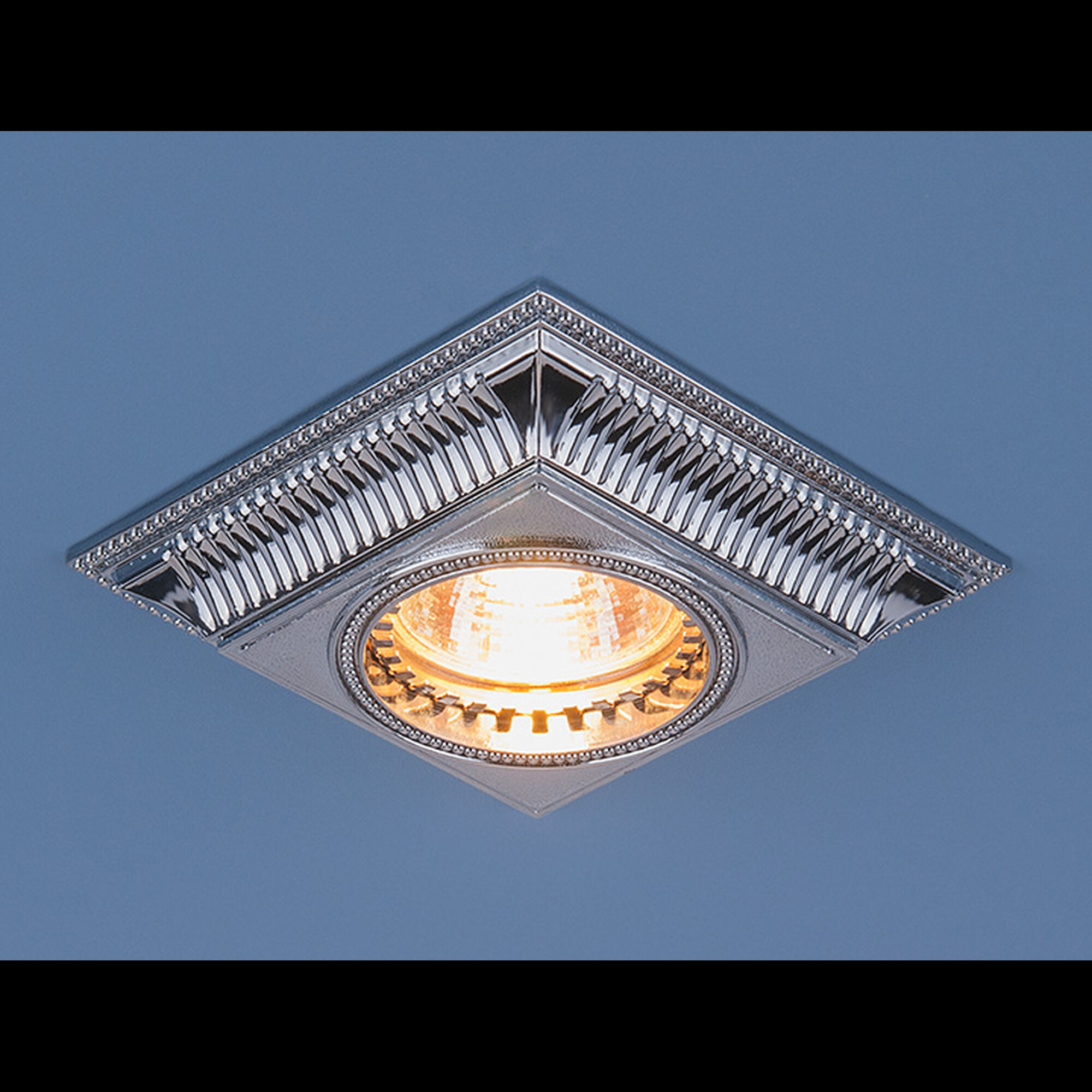 Светильник встраиваемый квадрат 4102 MR16 хром Elektrostandard (распродажа)