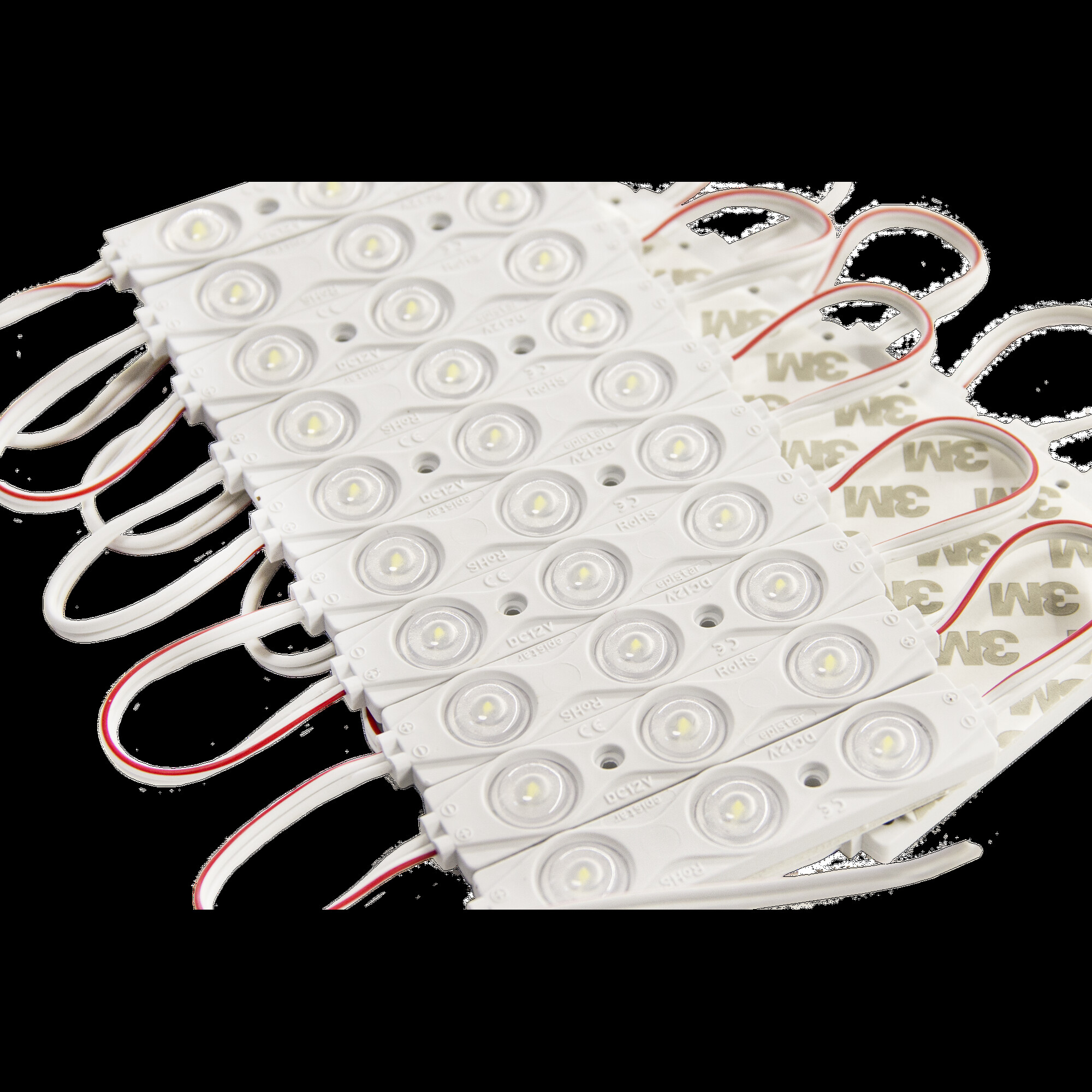 Модуль светодиодный 3 SMD 2835 1,5Вт 125Лм 6000К-6500К (с линзой 160) 3М -1шт. SignImpress