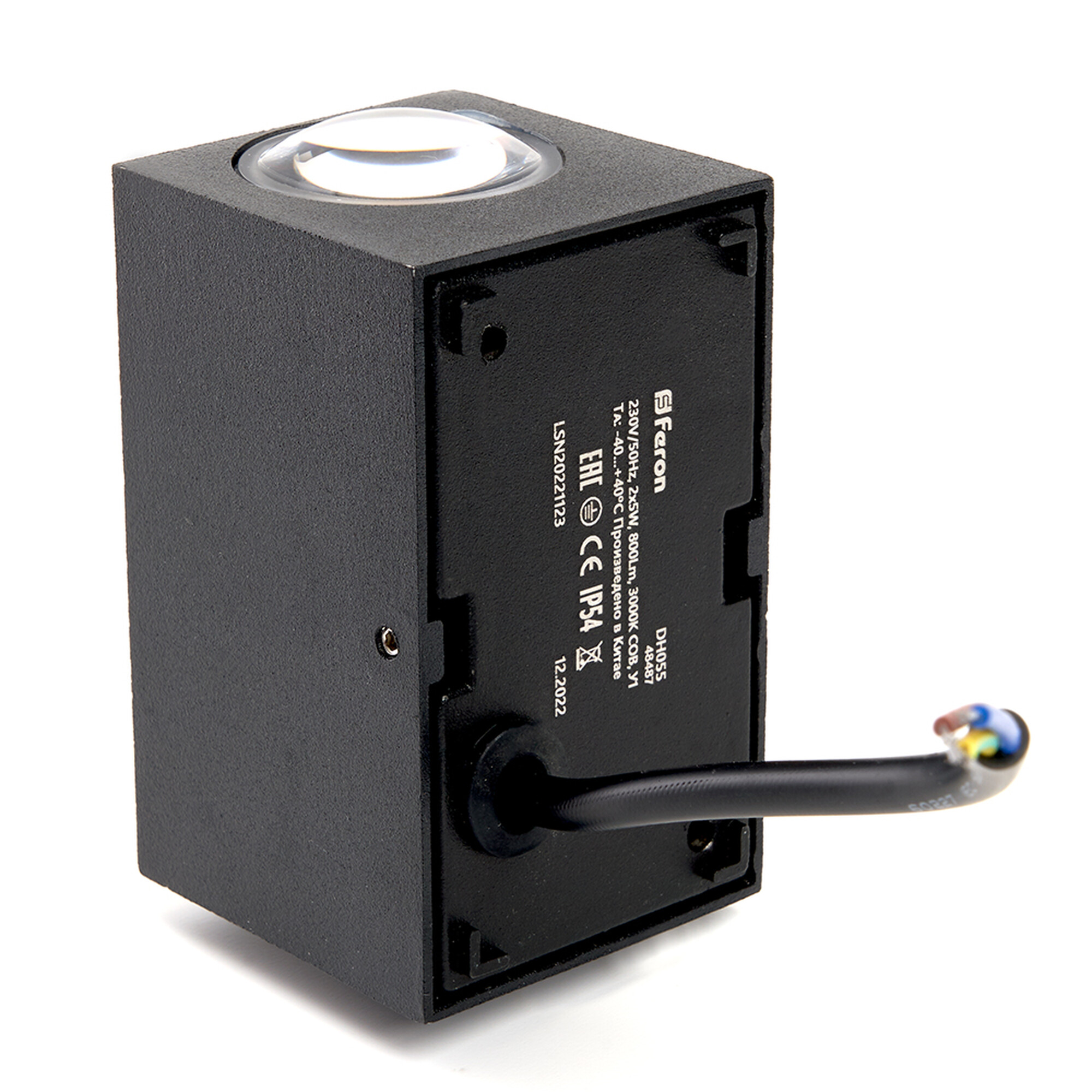 Светильник уличный светодиодный DH055, 2*5W, 800Lm, 4000K, черный Feron