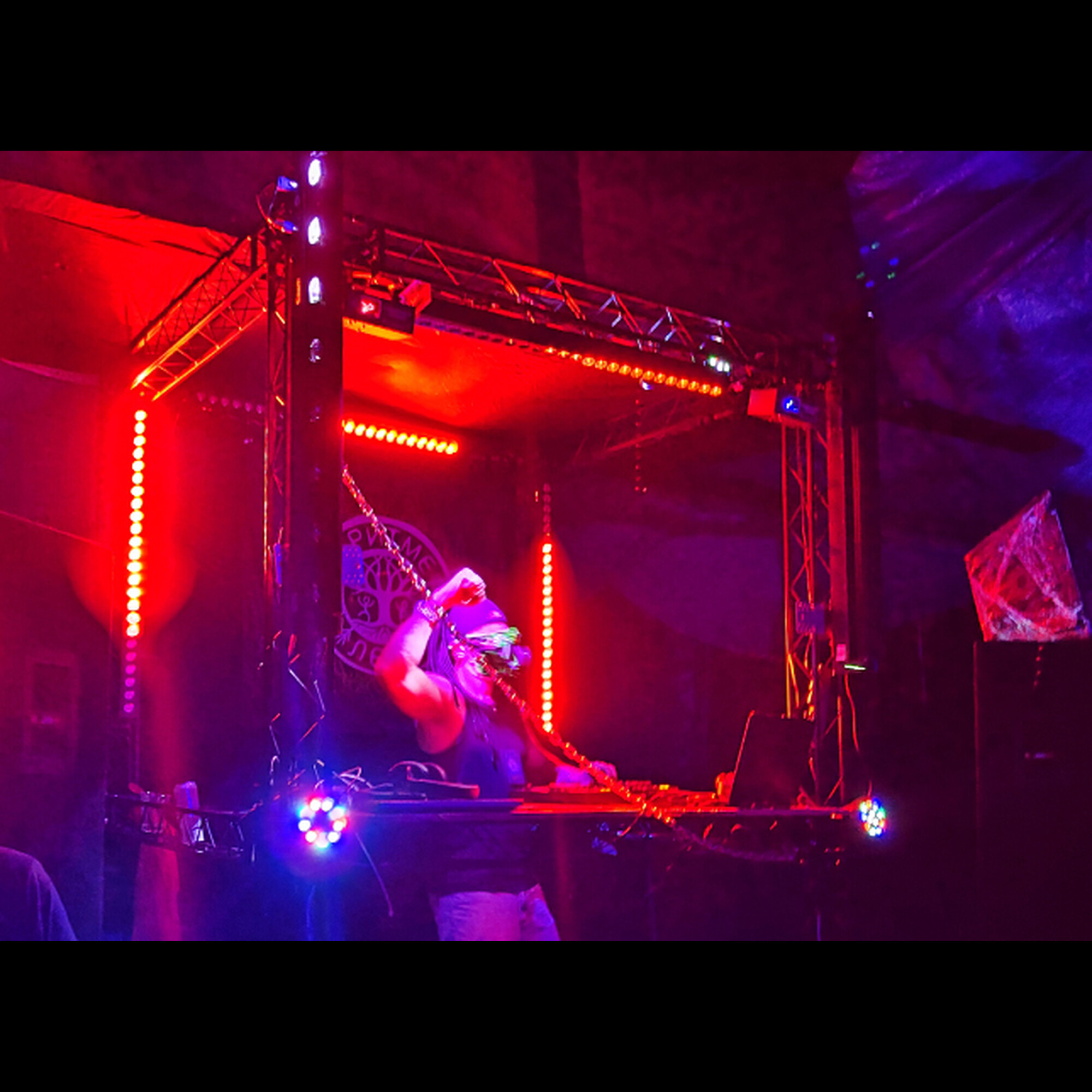 Фермы металлические Line 22*22*200cm, цвет черный, SignImpress