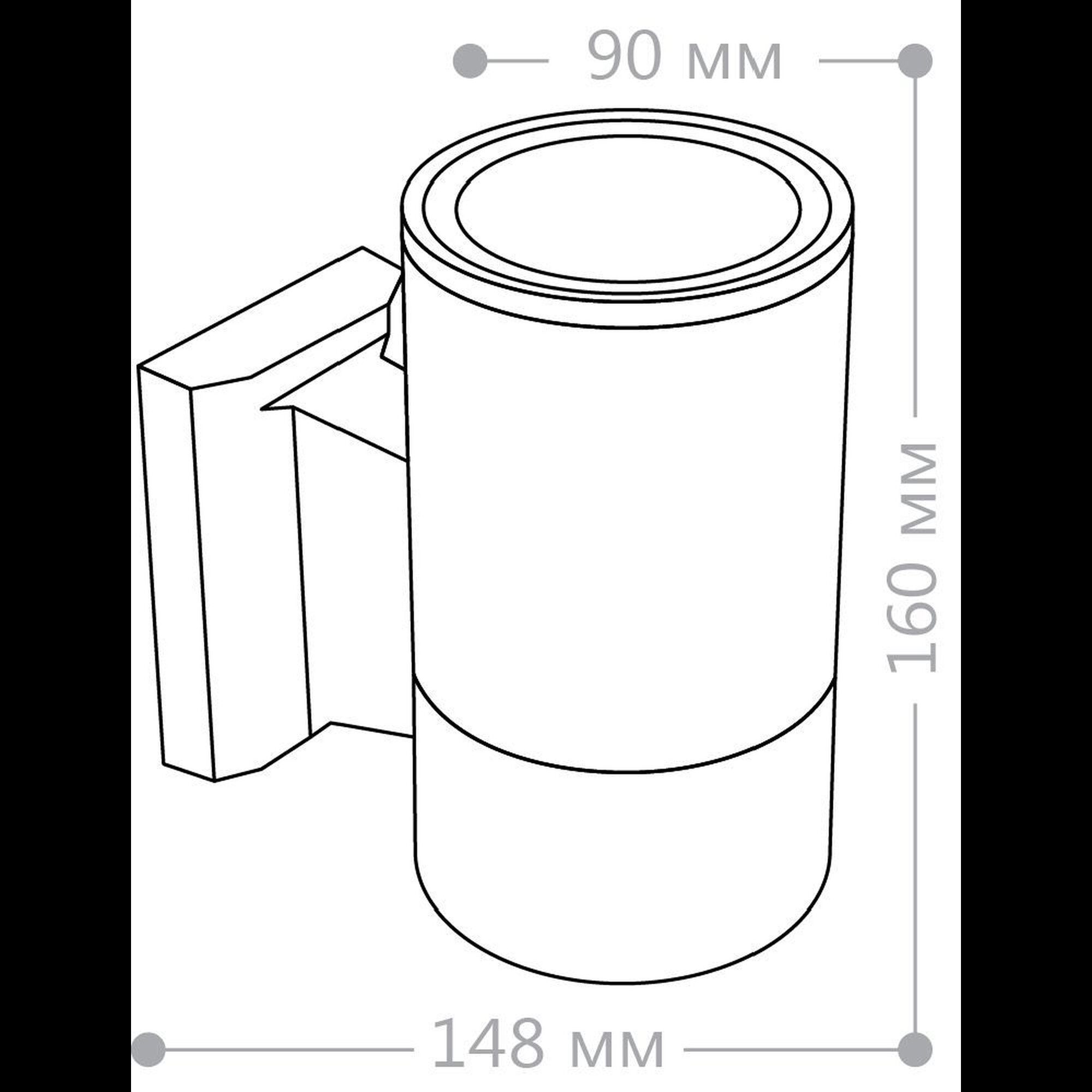Светильник садово-парковый, 230V E27, DH0701, серый Feron