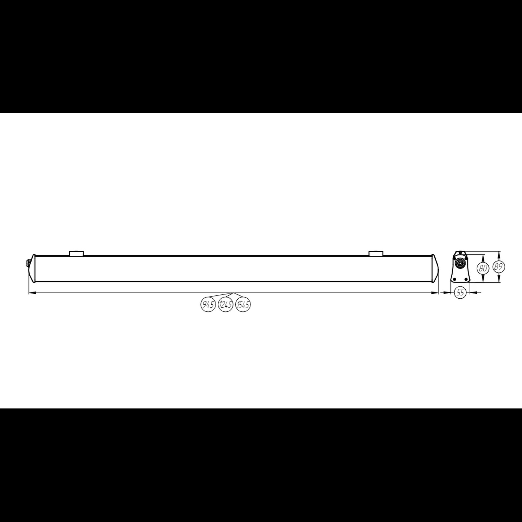 Светильник пылевлагозащищенный FG 55 55W 5000K Faros
