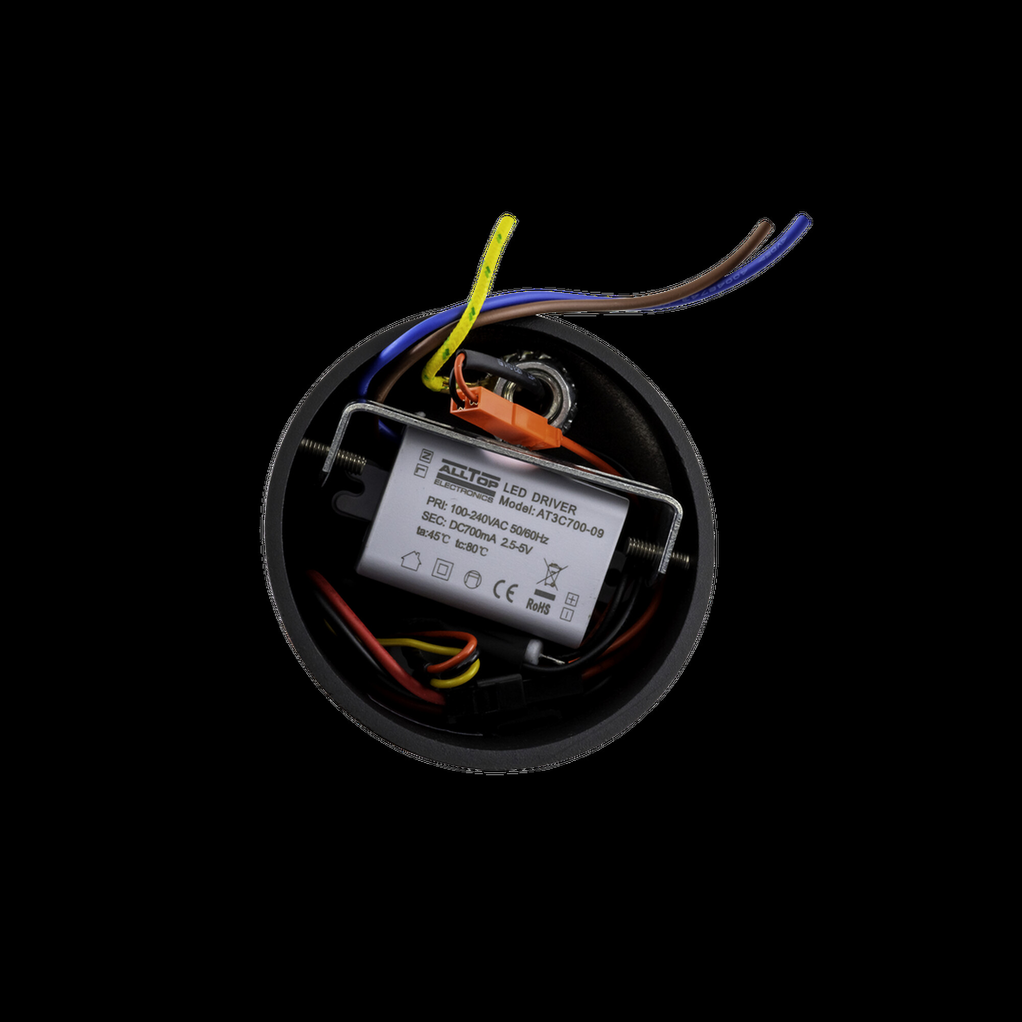 Светильник настенный BED, черный, диммируемый, 3Вт, 3000K, IP20, BQ004103-A-3-DIM-BL-WW SWG