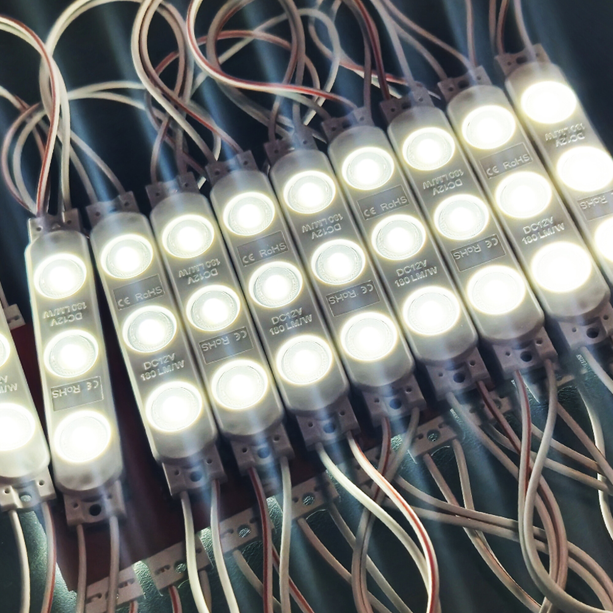 Модуль светодиодный 3 SMD 2835 1,08Вт 195Лм 6500-7000К (с линзой 175) - 1шт. SignImpress