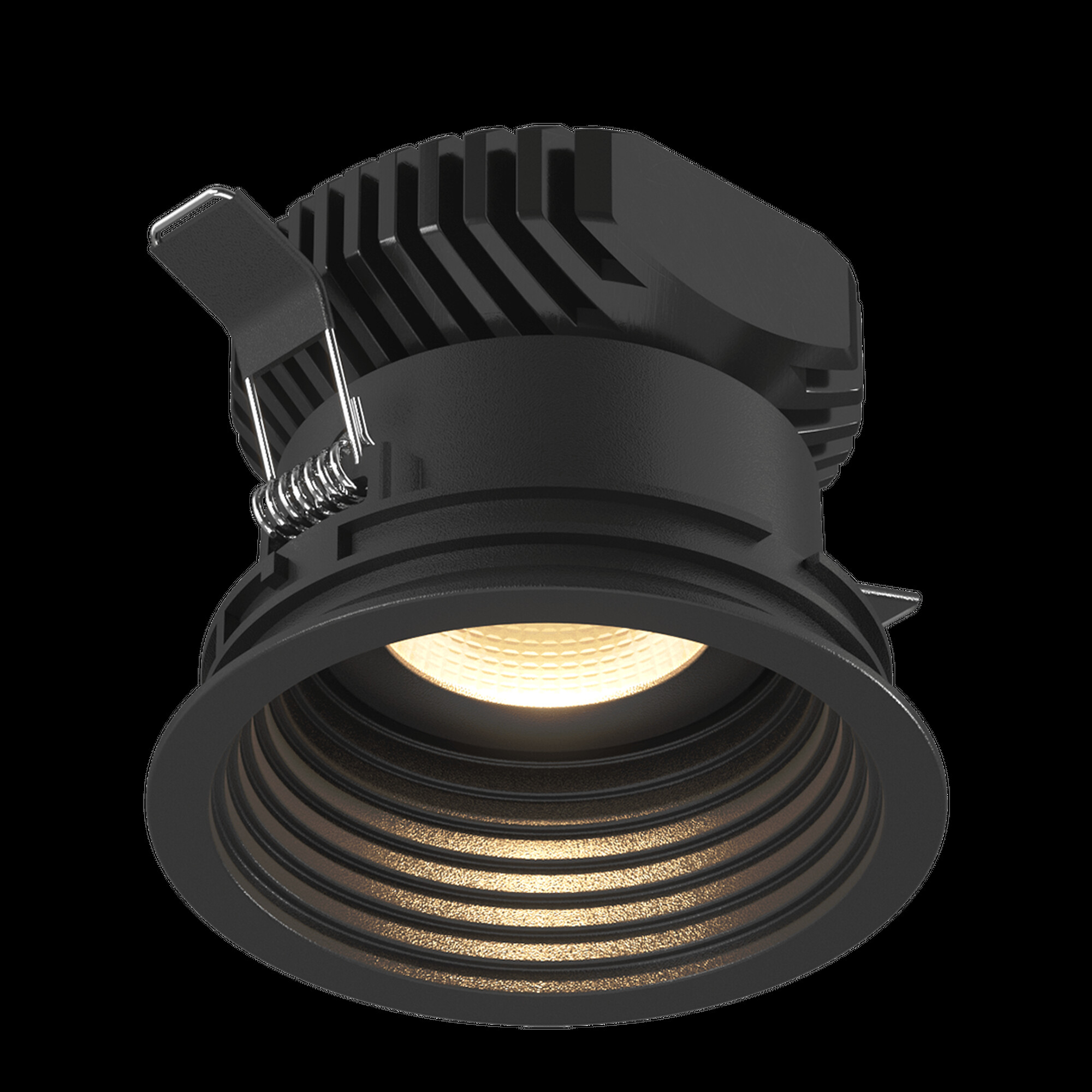 Корпус светильника встраиваемый COMBO 4, черный, IP20 круглый SWG