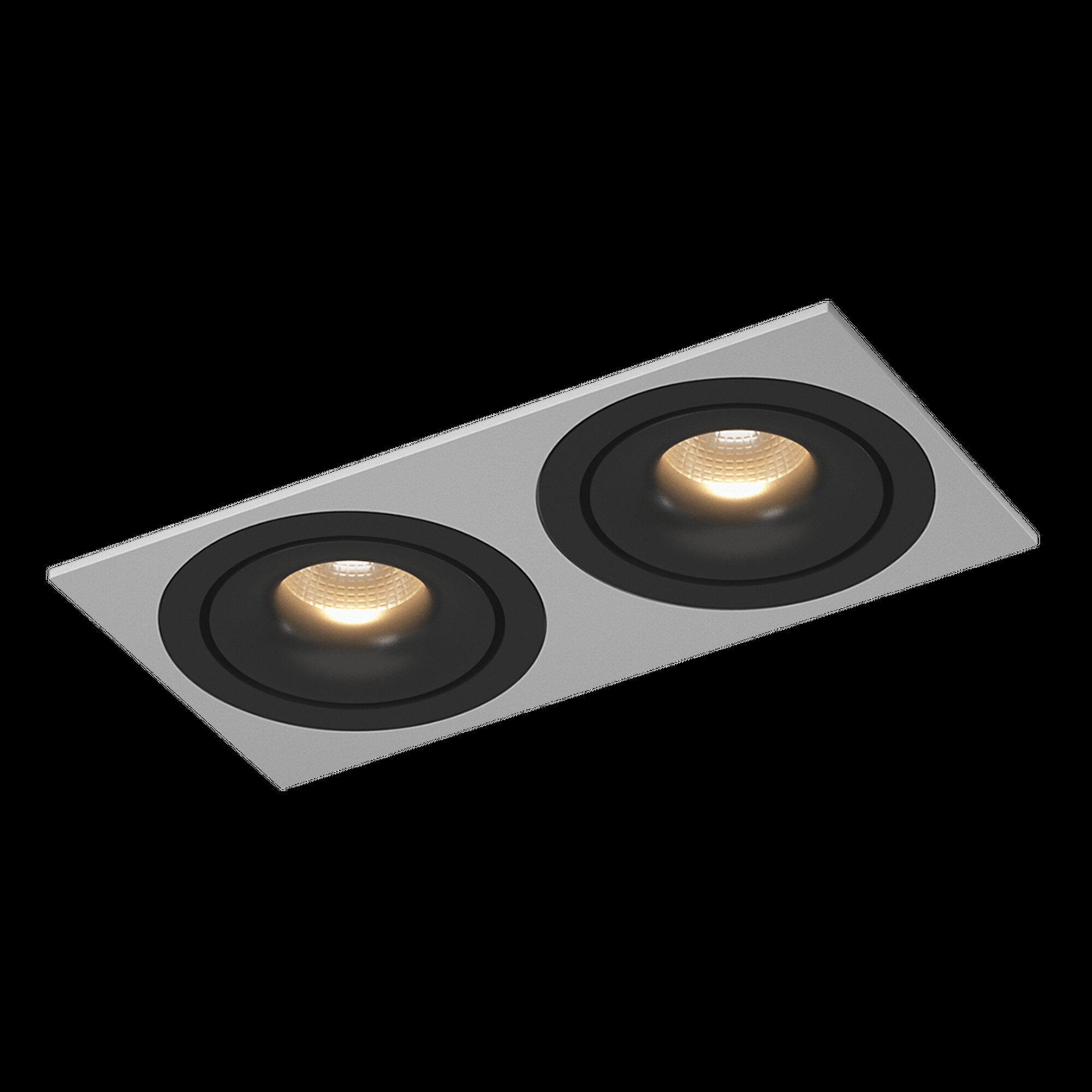 Рамка двойная квадрат для COMBO 4, белая SWG