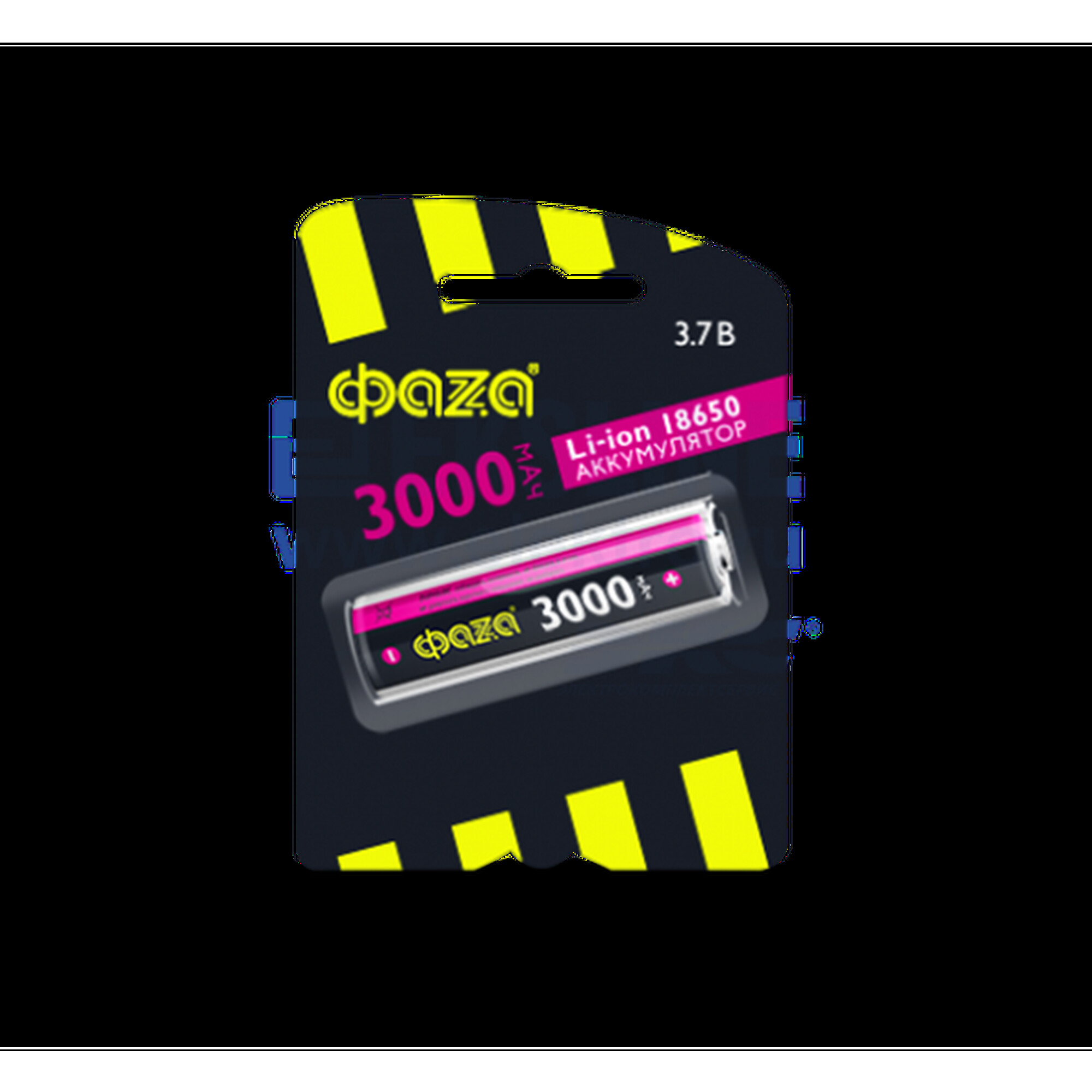 Батарейка литиевые акк. ФАZА 18650 3000мАч с защитой BL-1 - 1шт.