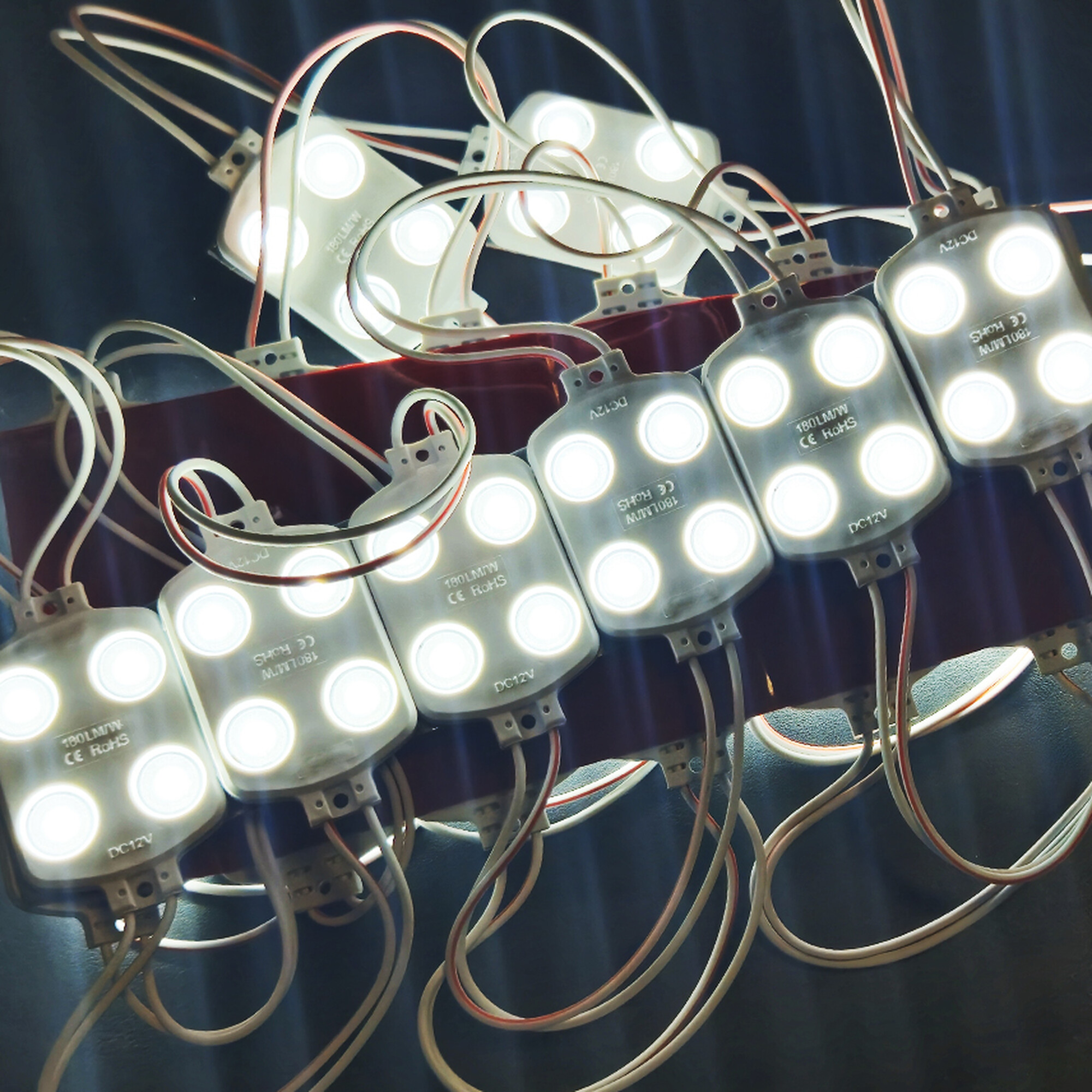 Модуль светодиодный 4 SMD 2835 1,44Вт 260Лм 9000-10000К (с линзой 175) - 1шт. SignImpress