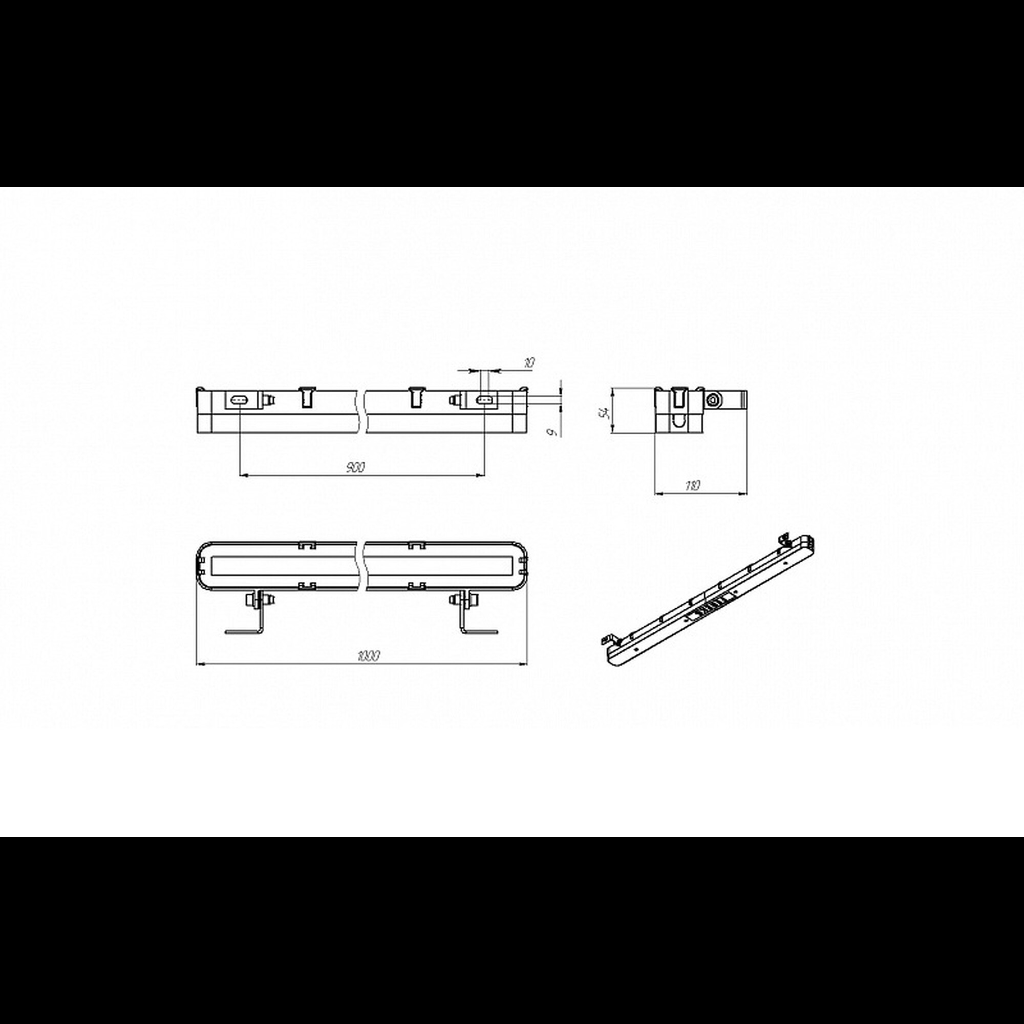 Светильник светодиодный FWL 34-45-850-F30 (45 Вт, до 4790 Лм, 2,7 кг (xx: 34/35) Ферекс