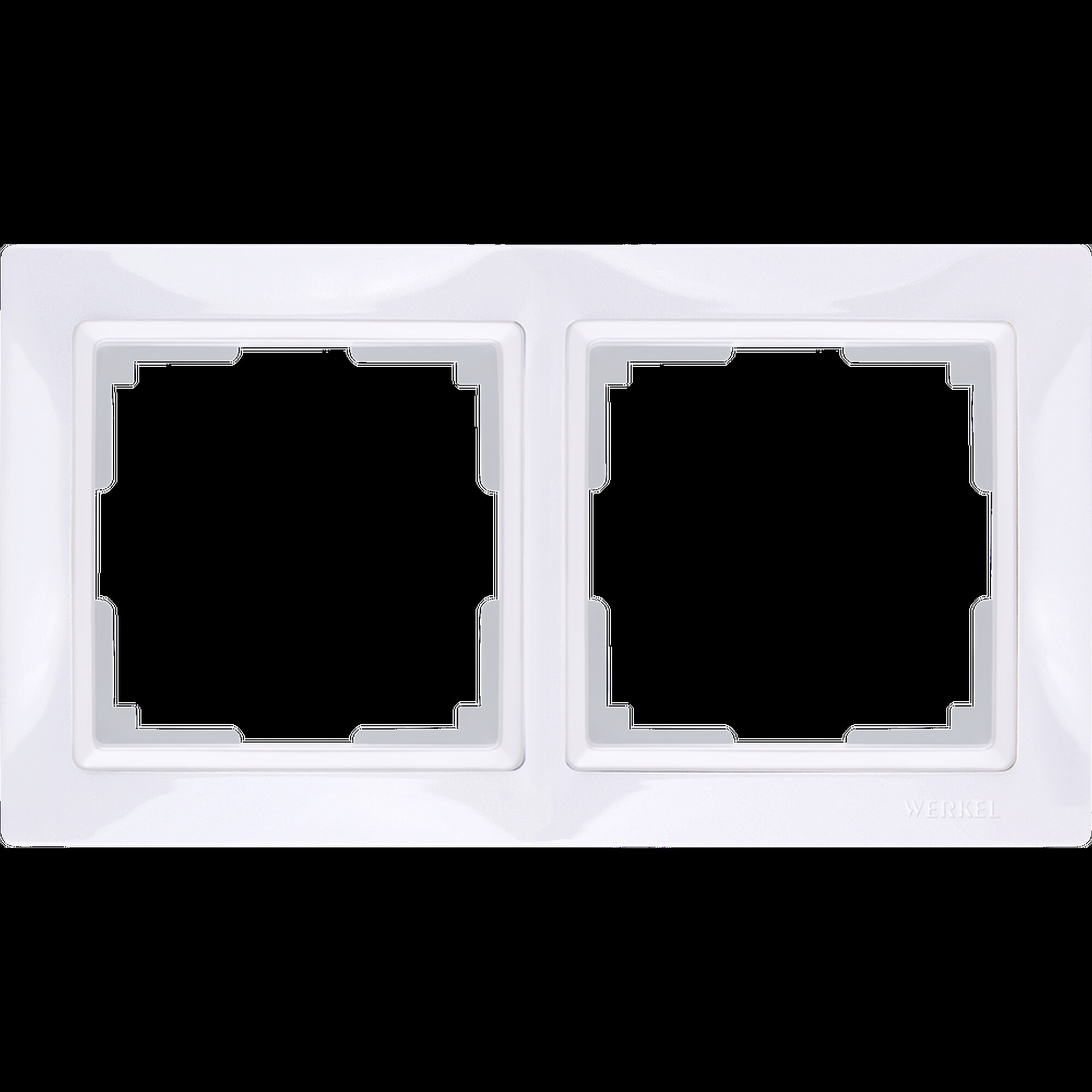 Рамка на 2 поста (белый, basic) / W0022001 (распродажа)