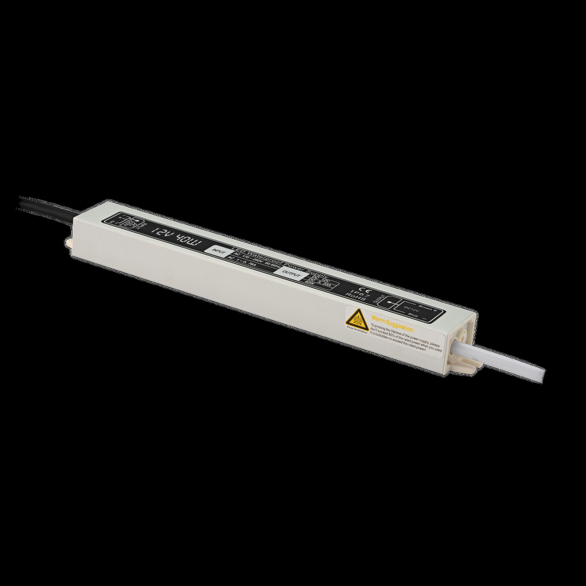 Блок питания MINI Al TPW, 40 W Влагозащитный, 12 V SWG