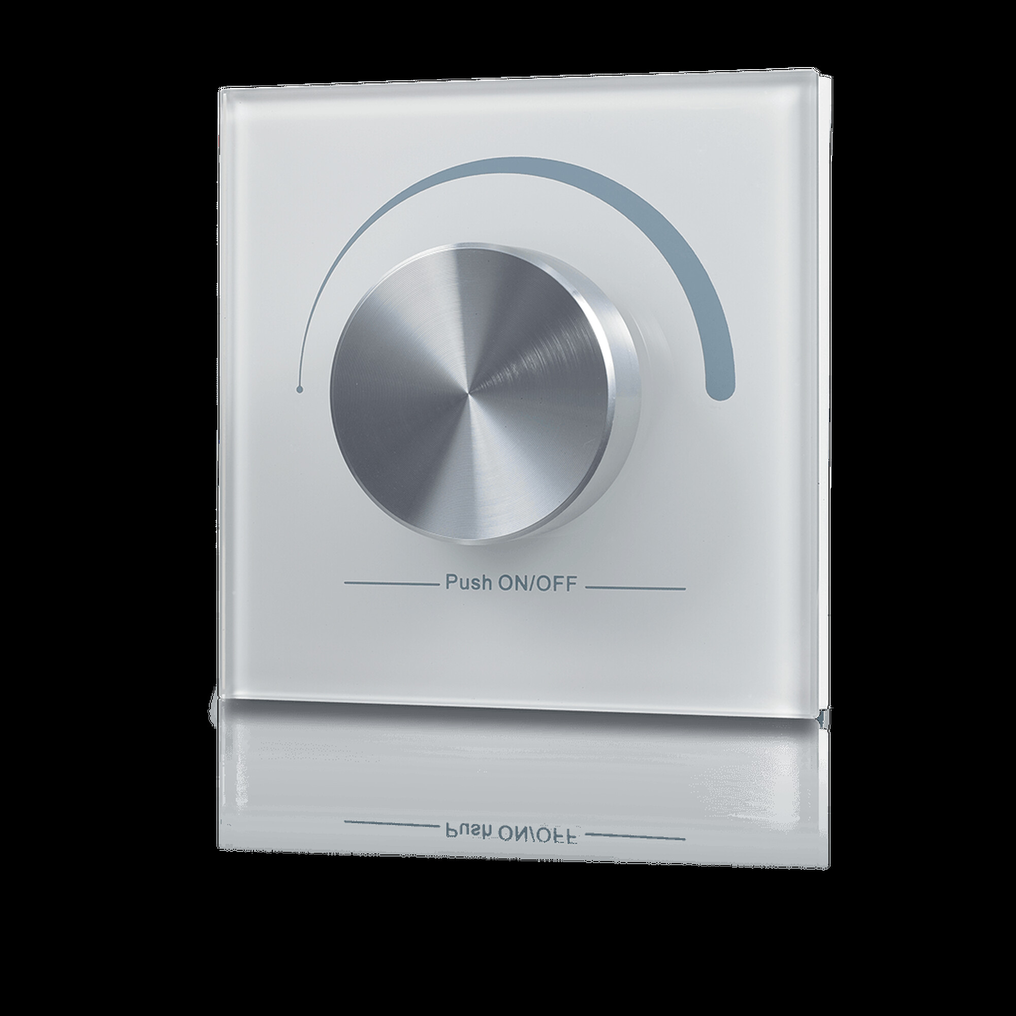 Панель радио W-DIM (W) встраиваемая в стену с валкодером на 1 зону, белая SWG