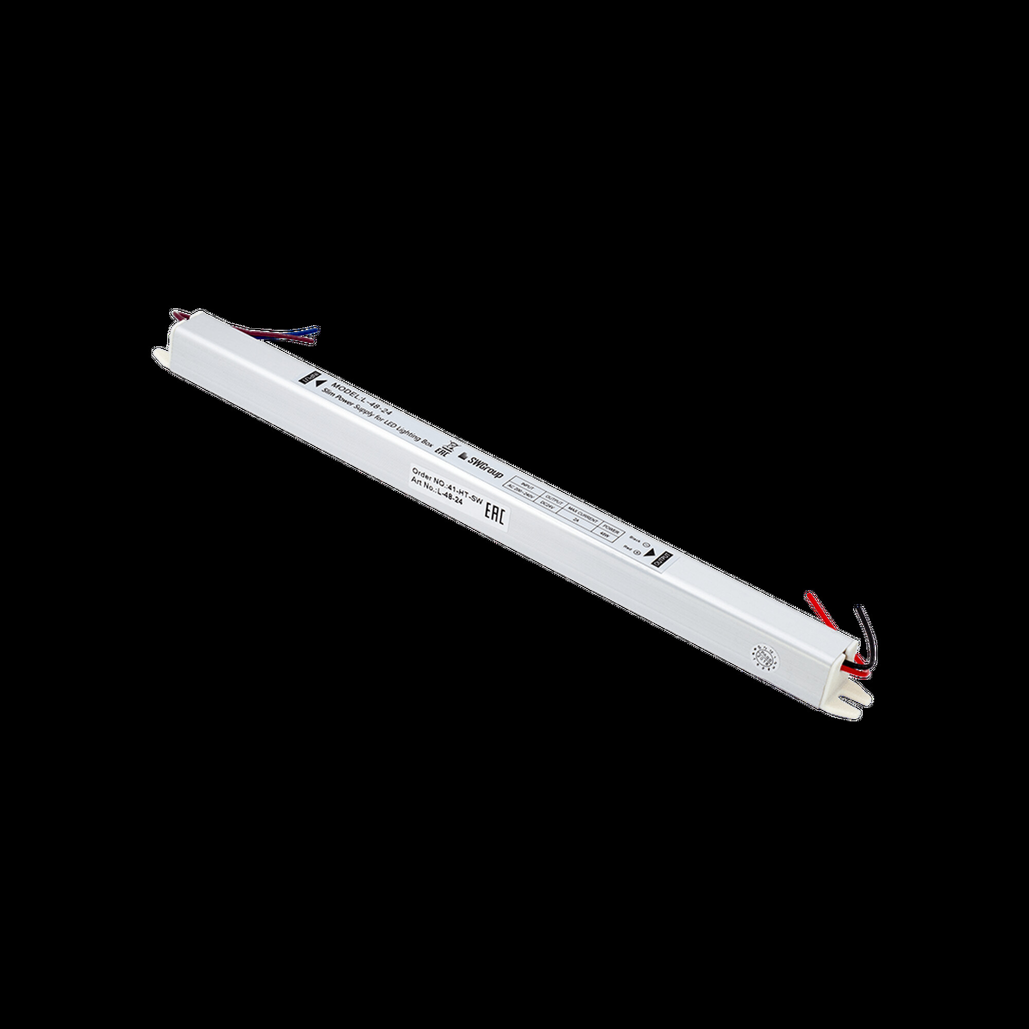 Блок питания сверxтонкий, 48 W, 24V SWG