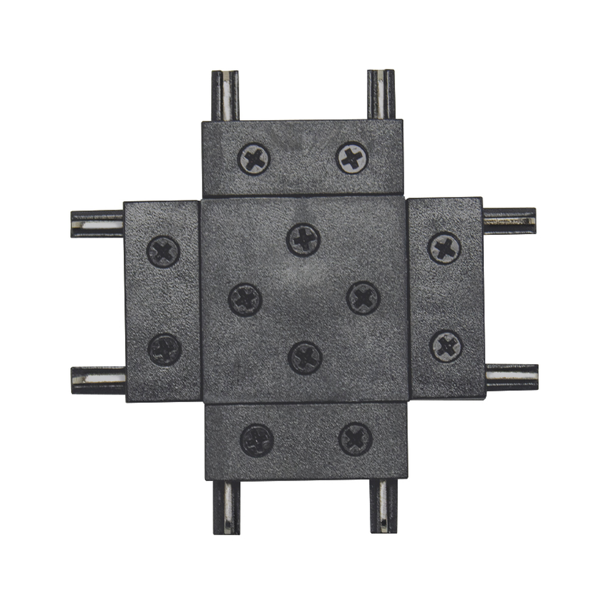 Коннектор X образный к шинопроводу однофазному магнитному Thin Чёрный SignImpress