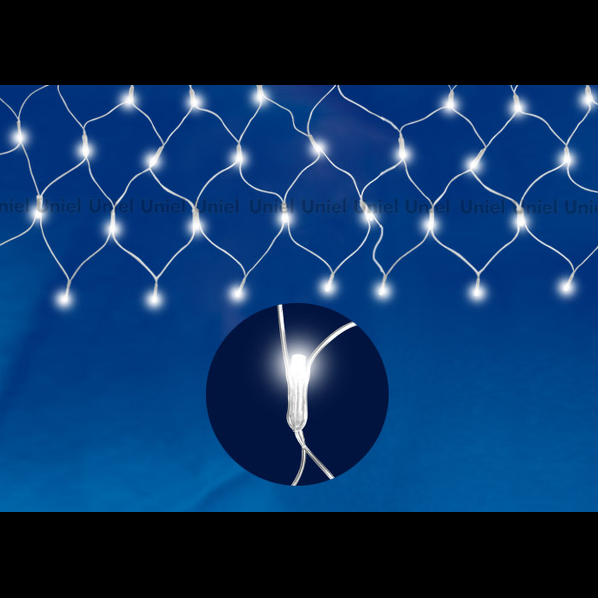 Сетка светодиодная с контр., 1,8х1,5м.180 светод. белый, п. проз. ULD-N1815-180/DTA WHITE IP20 Uniel