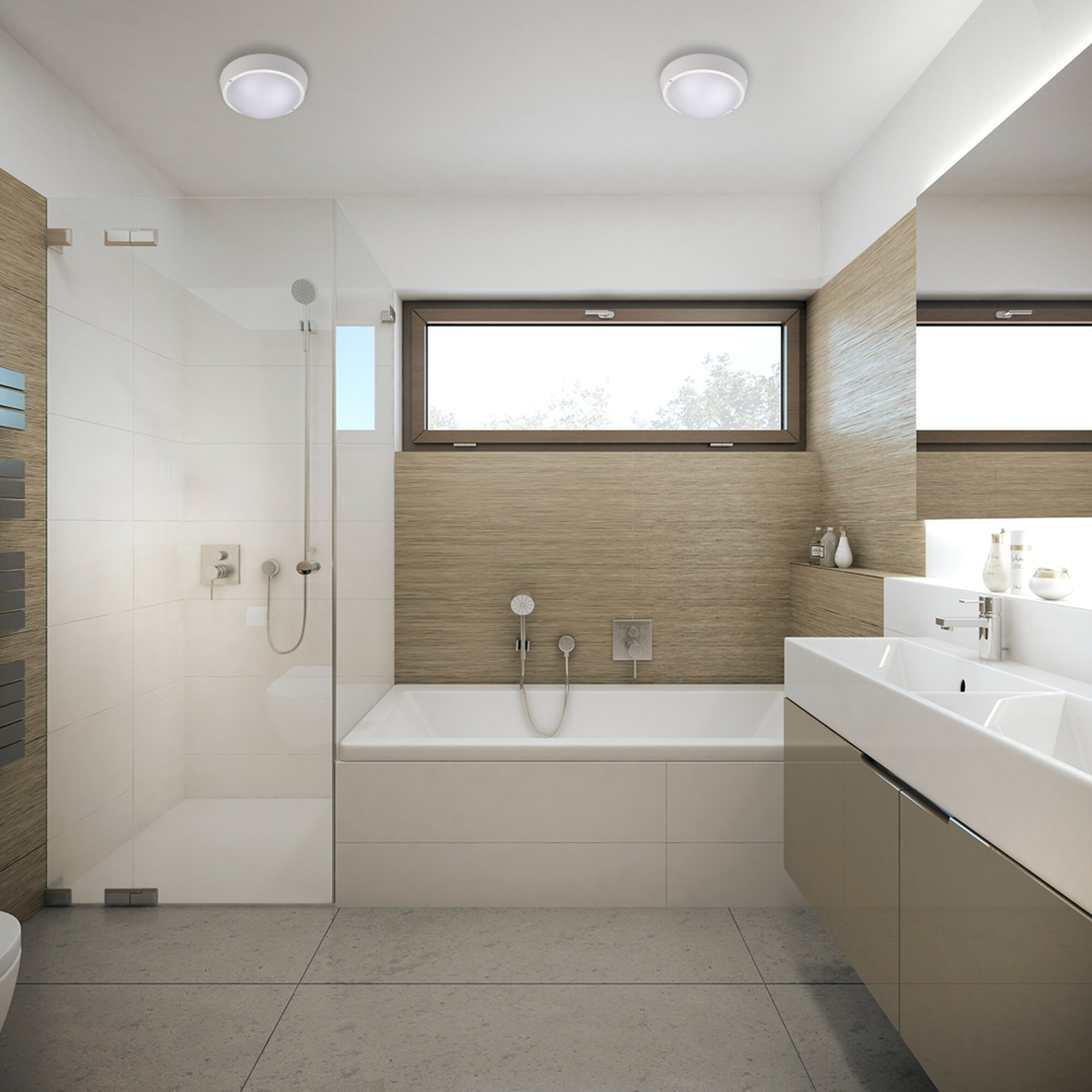 Светильник PBH - PC7-RA  12W 4000K WHITE IP65  Jazzway