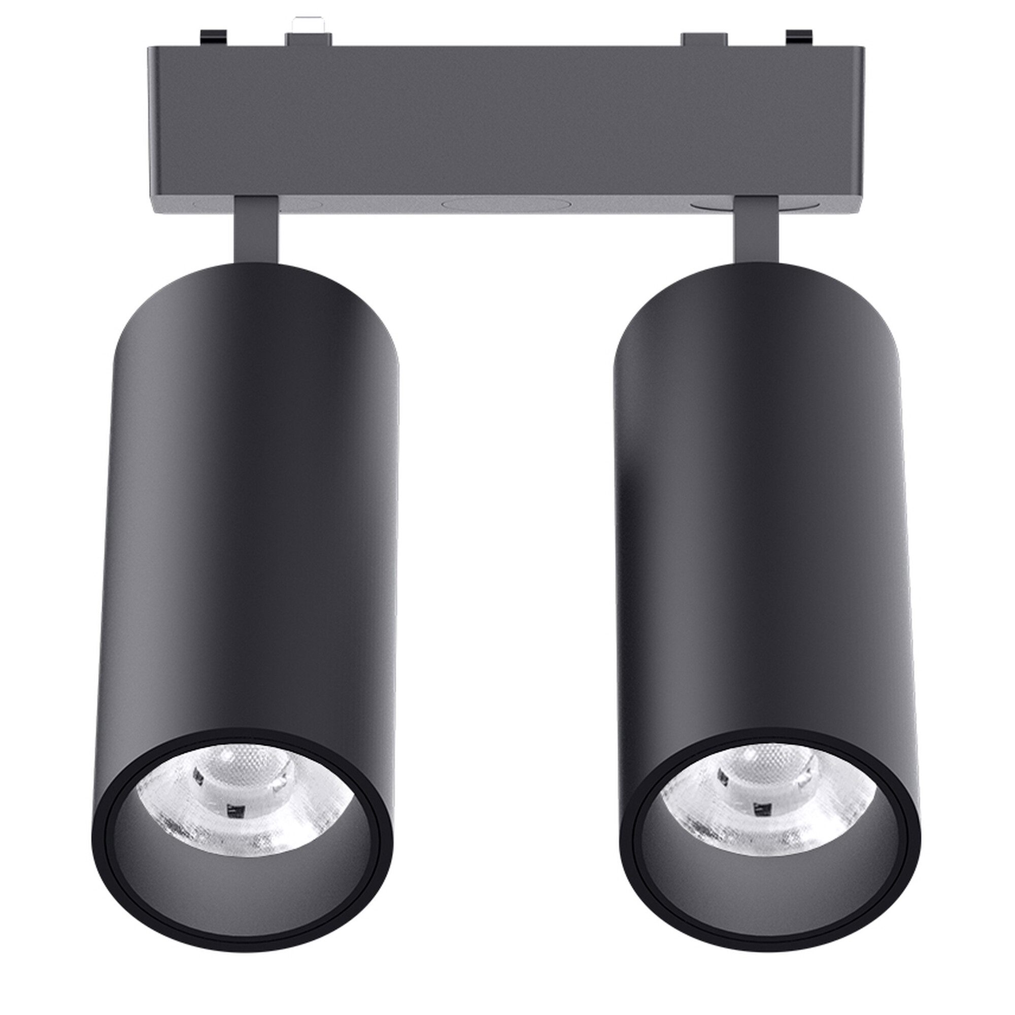 Светильник трековый 1ф магнит дим Smart-2 двойной Bridgelux 24В 18Вт 3000-6000К Чёрный 3гSignImpress